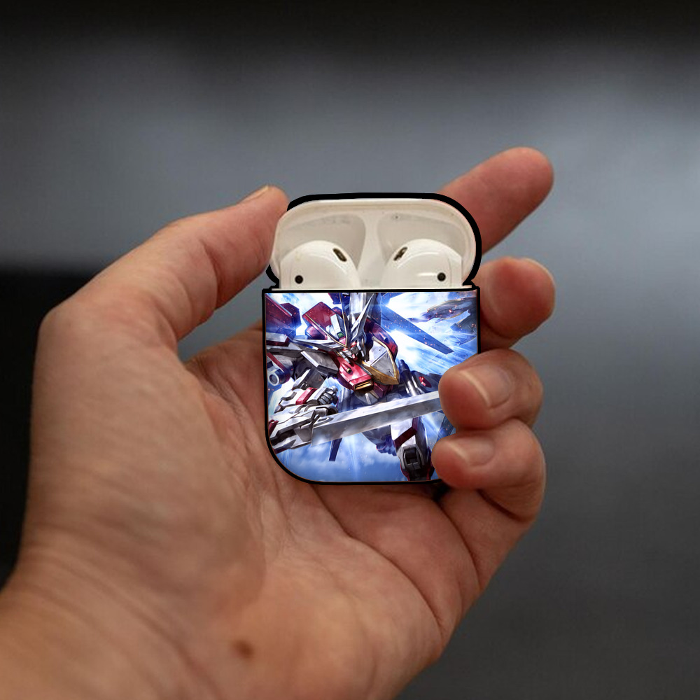 機動戦士ガンダム Mobile Suit Gundam AirPods 第2世代保護ケース ハードシェル ブラック 耐衝撃・防指紋・カラビナ付き