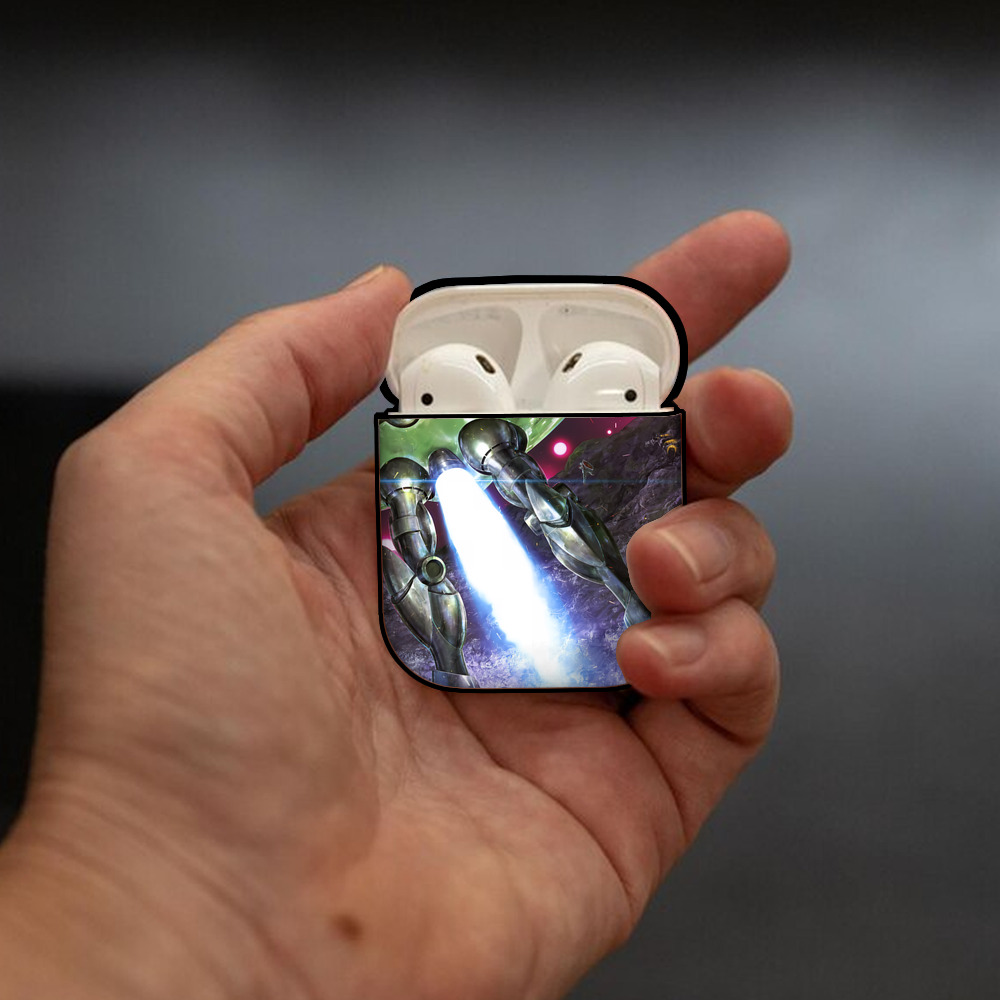 機動戦士ガンダム Mobile Suit Gundam AirPods 第2世代保護ケース ハードシェル ブラック 耐衝撃・防指紋・カラビナ付き