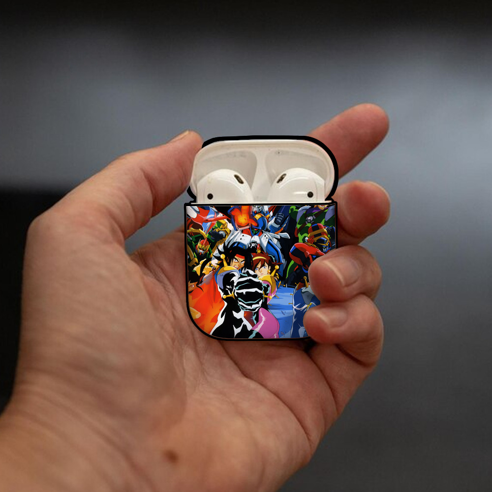 機動戦士ガンダム Mobile Suit Gundam AirPods 第2世代保護ケース ハードシェル ブラック 耐衝撃・防指紋・カラビナ付き
