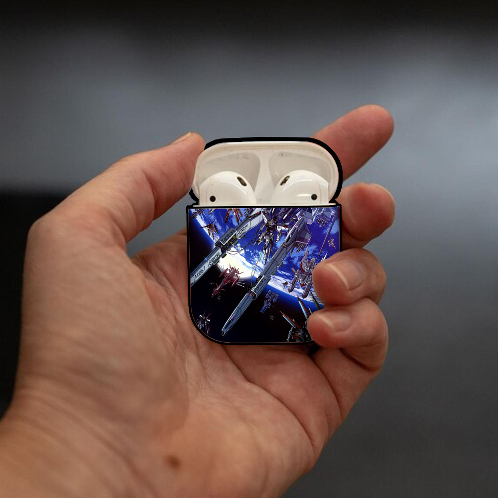 機動戦士ガンダム Mobile Suit Gundam AirPods 第2世代保護ケース ハードシェル ブラック 耐衝撃・防指紋・カラビナ付き