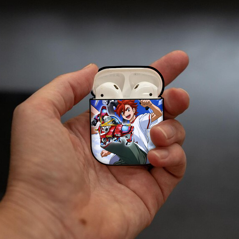 機動戦士ガンダム Mobile Suit Gundam AirPods 第2世代保護ケース ハードシェル ブラック 耐衝撃・防指紋・カラビナ付き