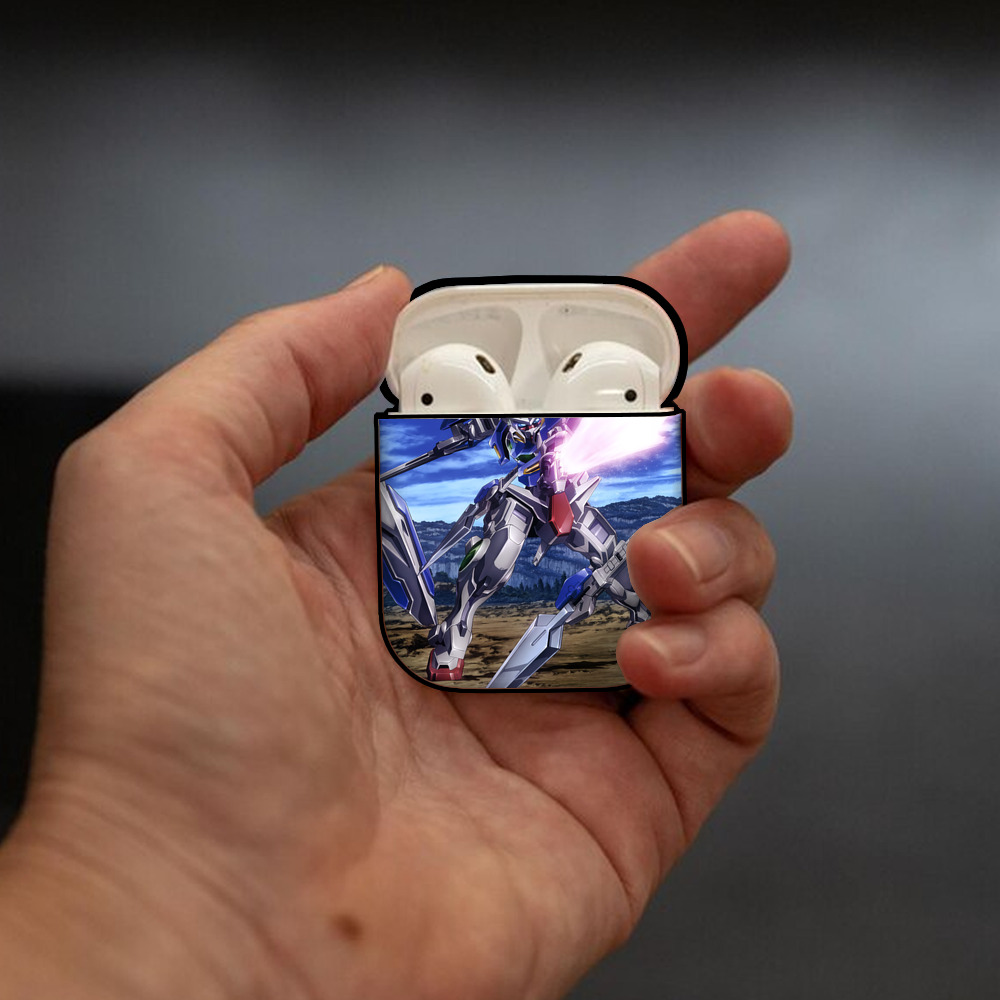 機動戦士ガンダム Mobile Suit Gundam AirPods 第2世代保護ケース ハードシェル ブラック 耐衝撃・防指紋・カラビナ付き