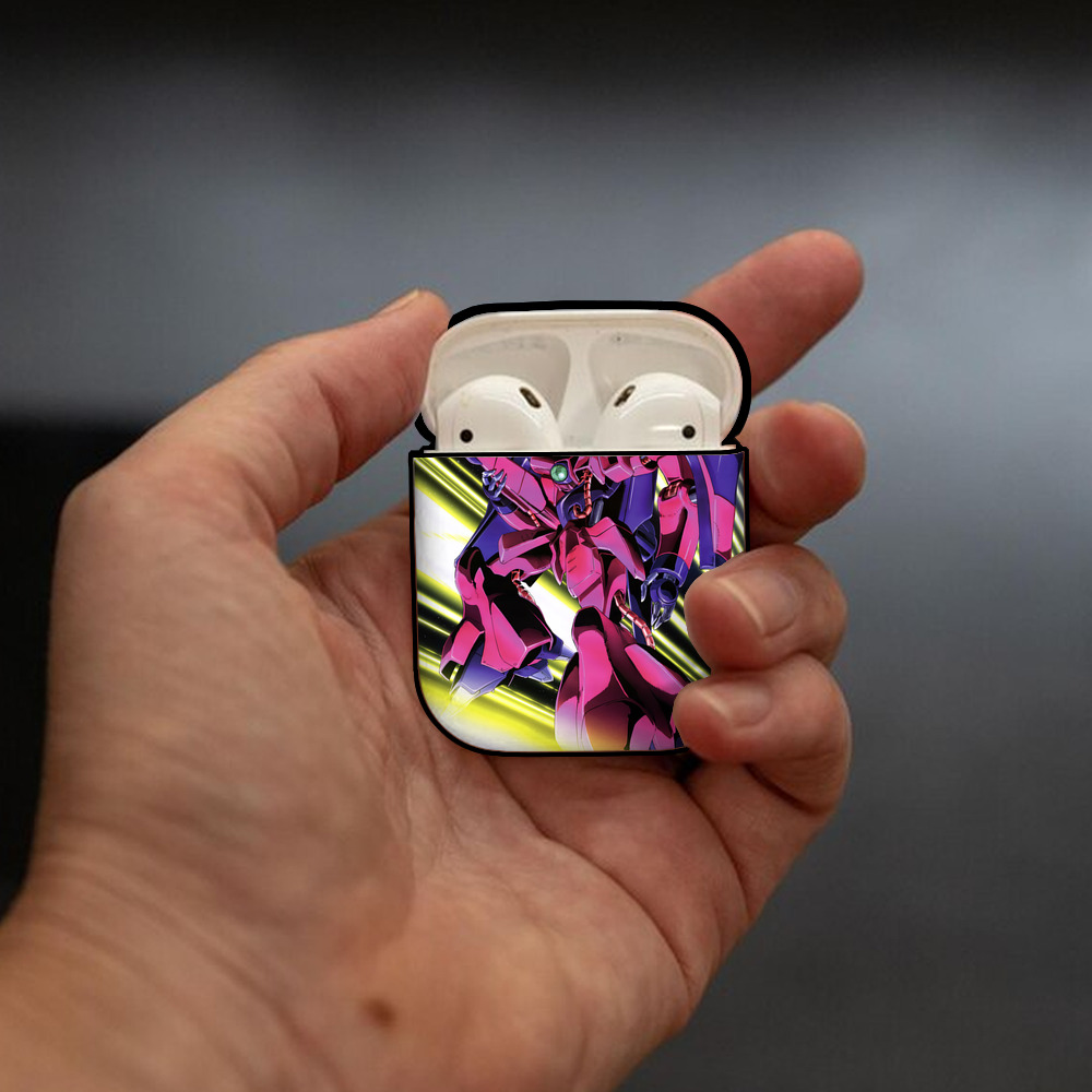 機動戦士ガンダム Mobile Suit Gundam AirPods 第2世代保護ケース ハードシェル ブラック 耐衝撃・防指紋・カラビナ付き