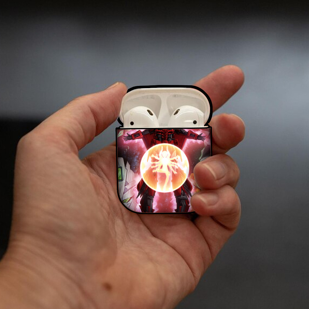 機動戦士ガンダム Mobile Suit Gundam AirPods 第2世代保護ケース ハードシェル ブラック 耐衝撃・防指紋・カラビナ付き