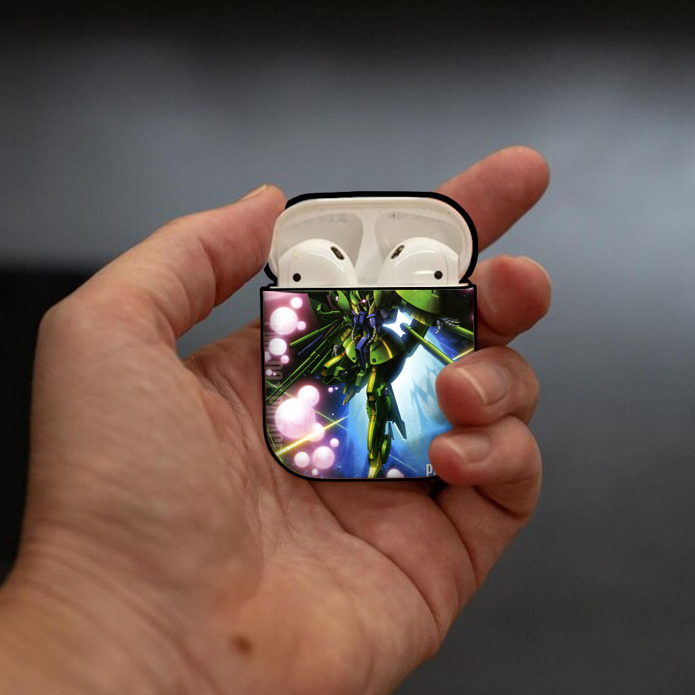機動戦士ガンダム Mobile Suit Gundam AirPods 第2世代保護ケース ハードシェル ブラック 耐衝撃・防指紋・カラビナ付き