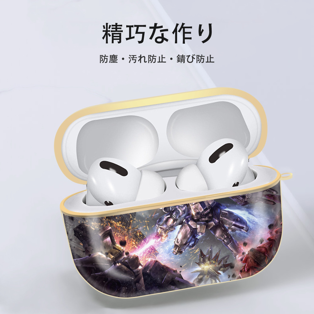 機動戦士ガンダム Mobile Suit Gundam 【AirPods Pro用】ハードシェル保護ケース｜耐衝撃・防指紋・カラビナ付き商品仕様