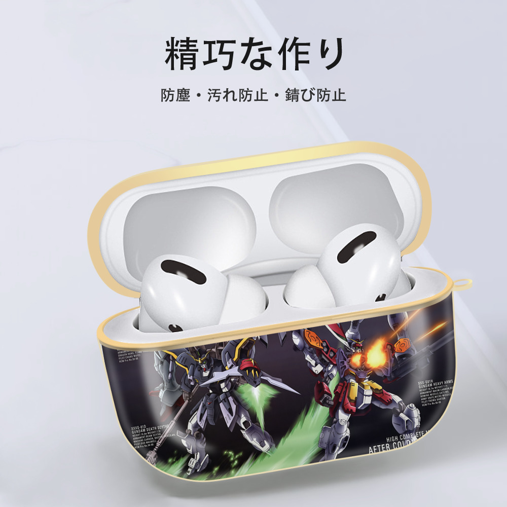 機動戦士ガンダム Mobile Suit Gundam 【AirPods Pro用】ハードシェル保護ケース｜耐衝撃・防指紋・カラビナ付き商品仕様