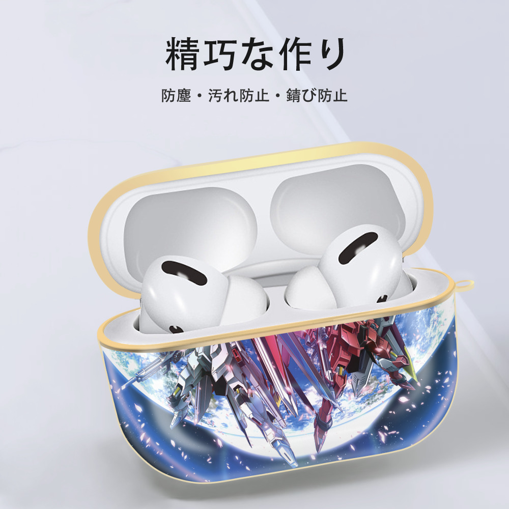機動戦士ガンダム Mobile Suit Gundam 【AirPods Pro用】ハードシェル保護ケース｜耐衝撃・防指紋・カラビナ付き商品仕様