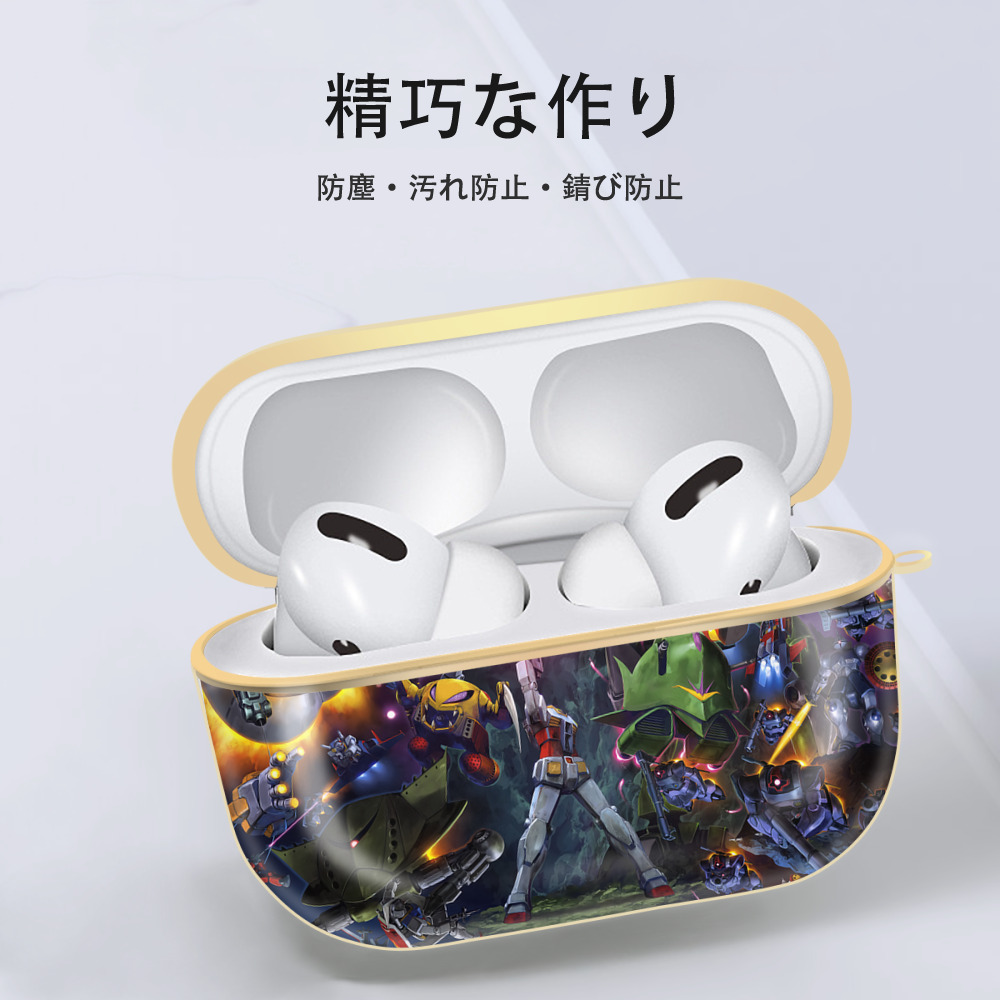 機動戦士ガンダム Mobile Suit Gundam 【AirPods Pro用】ハードシェル保護ケース｜耐衝撃・防指紋・カラビナ付き商品仕様