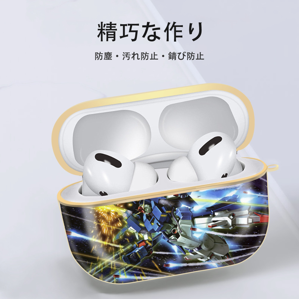 機動戦士ガンダム Mobile Suit Gundam 【AirPods Pro用】ハードシェル保護ケース｜耐衝撃・防指紋・カラビナ付き商品仕様