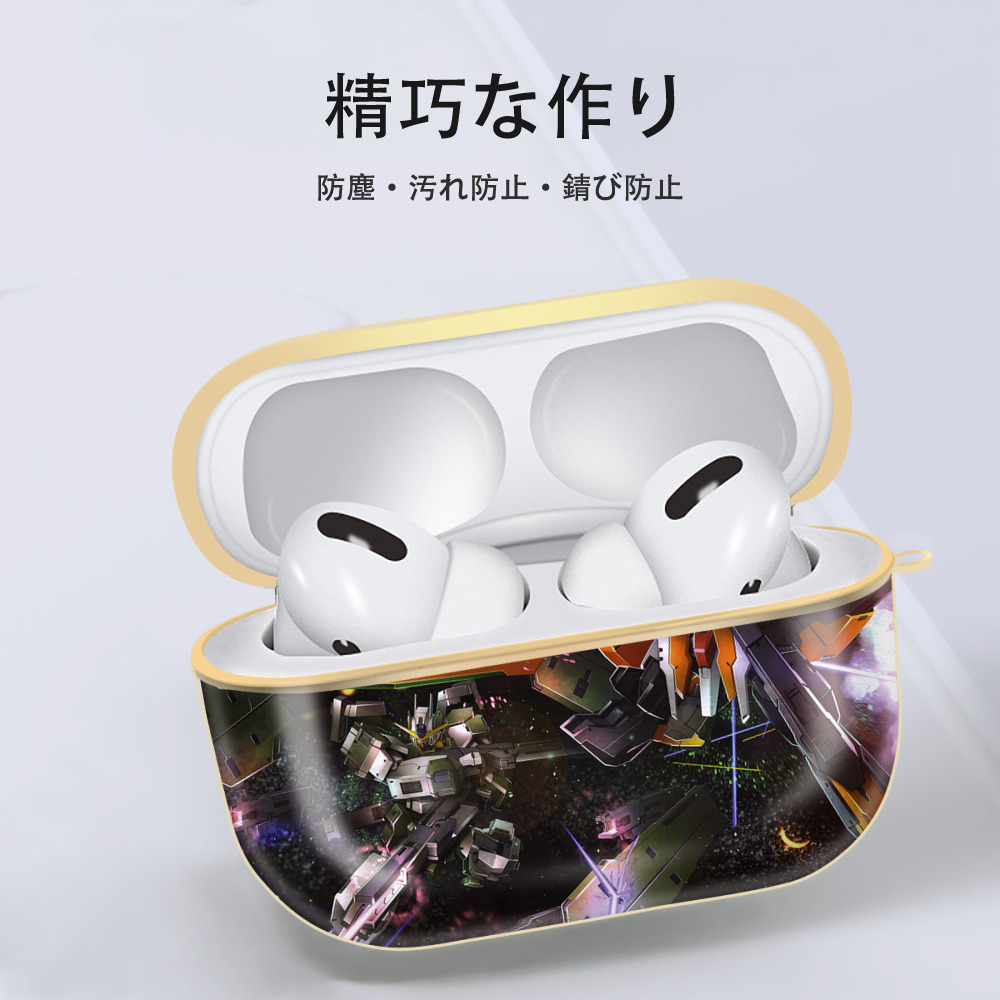 機動戦士ガンダム Mobile Suit Gundam 【AirPods Pro用】ハードシェル保護ケース｜耐衝撃・防指紋・カラビナ付き商品仕様