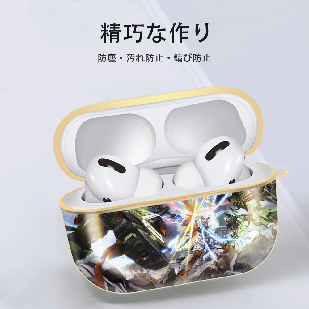 機動戦士ガンダム Mobile Suit Gundam 【AirPods Pro用】ハードシェル保護ケース｜耐衝撃・防指紋・カラビナ付き商品仕様