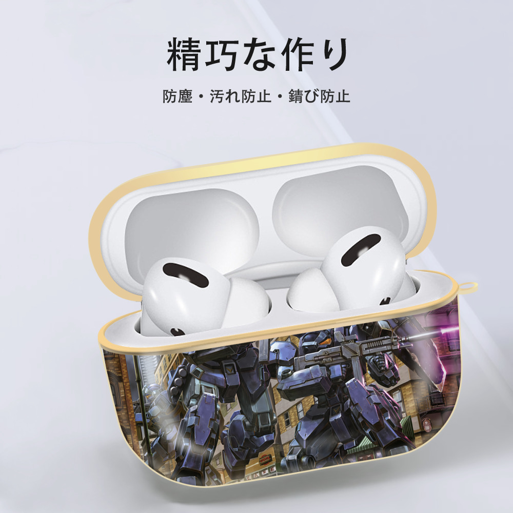 機動戦士ガンダム Mobile Suit Gundam 【AirPods Pro用】ハードシェル保護ケース｜耐衝撃・防指紋・カラビナ付き商品仕様