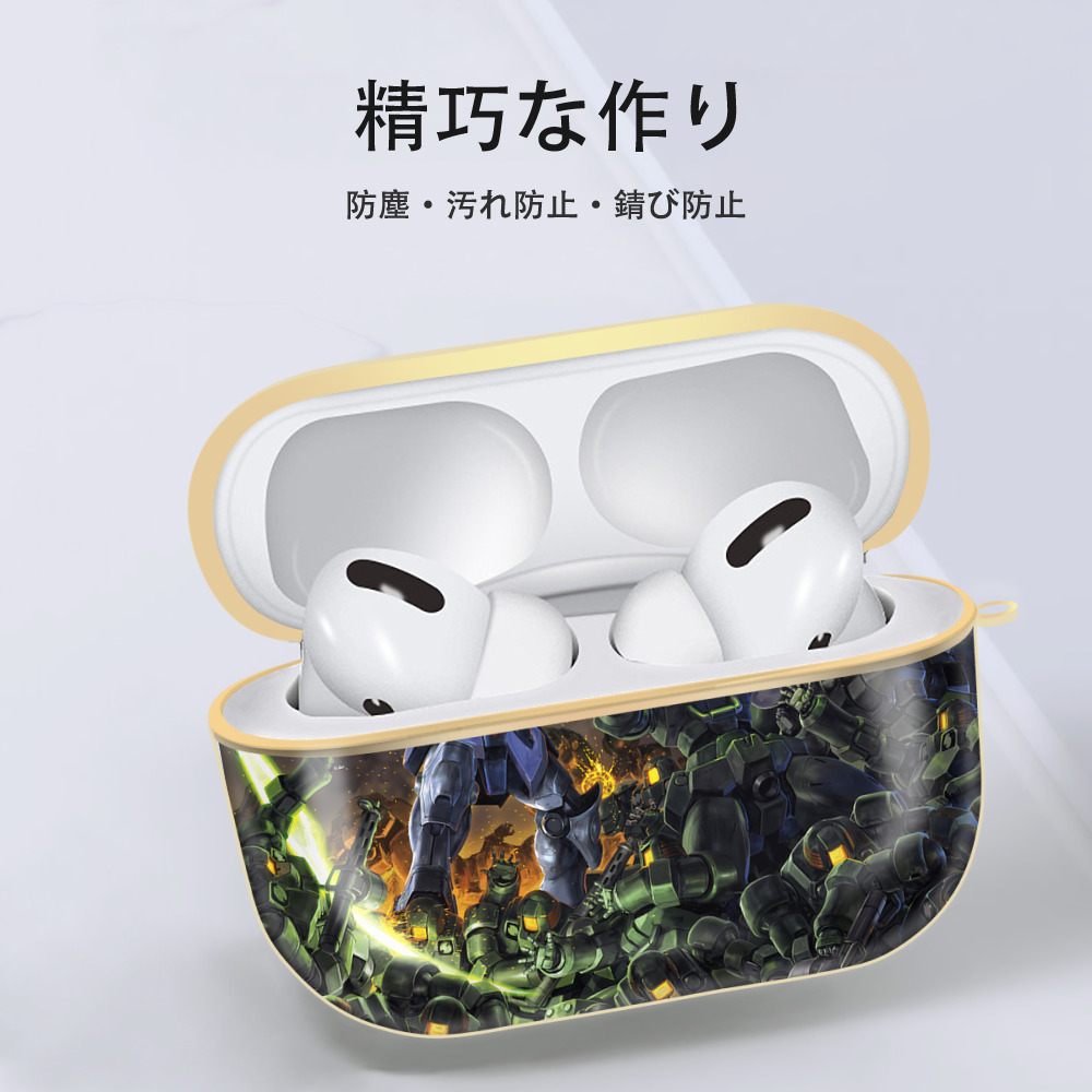 機動戦士ガンダム Mobile Suit Gundam 【AirPods Pro用】ハードシェル保護ケース｜耐衝撃・防指紋・カラビナ付き商品仕様