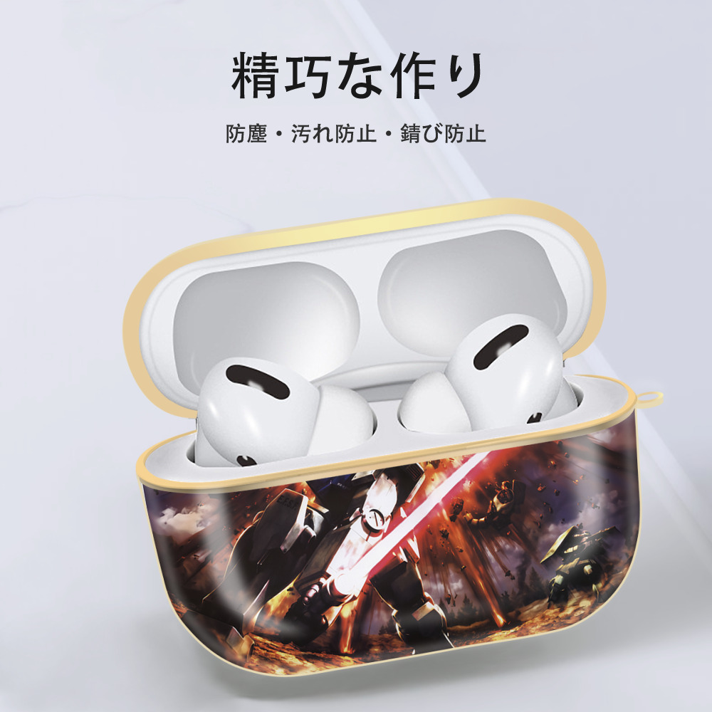 機動戦士ガンダム Mobile Suit Gundam 【AirPods Pro用】ハードシェル保護ケース｜耐衝撃・防指紋・カラビナ付き商品仕様