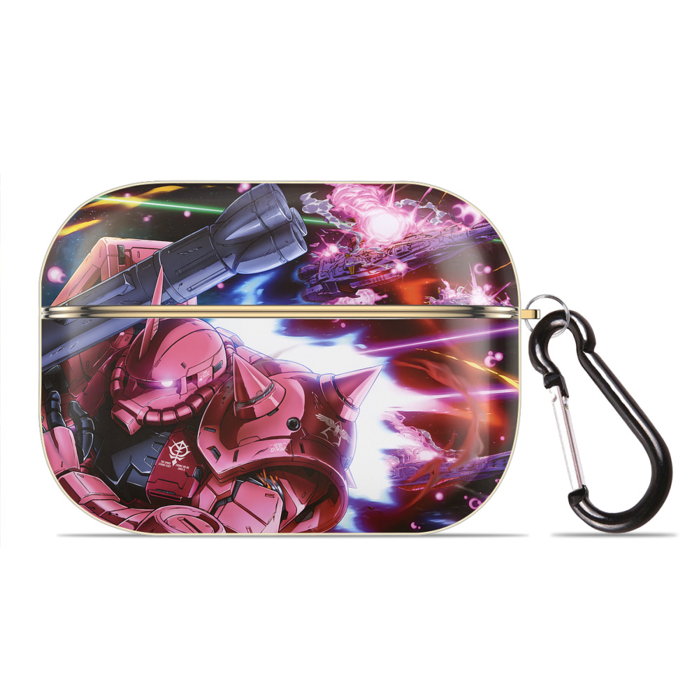 （画像用） 機動戦士ガンダム Mobile Suit Gundam 【AirPods Pro用】ハードシェル保護ケース｜耐衝撃・防指紋・カラビナ付き商品仕様