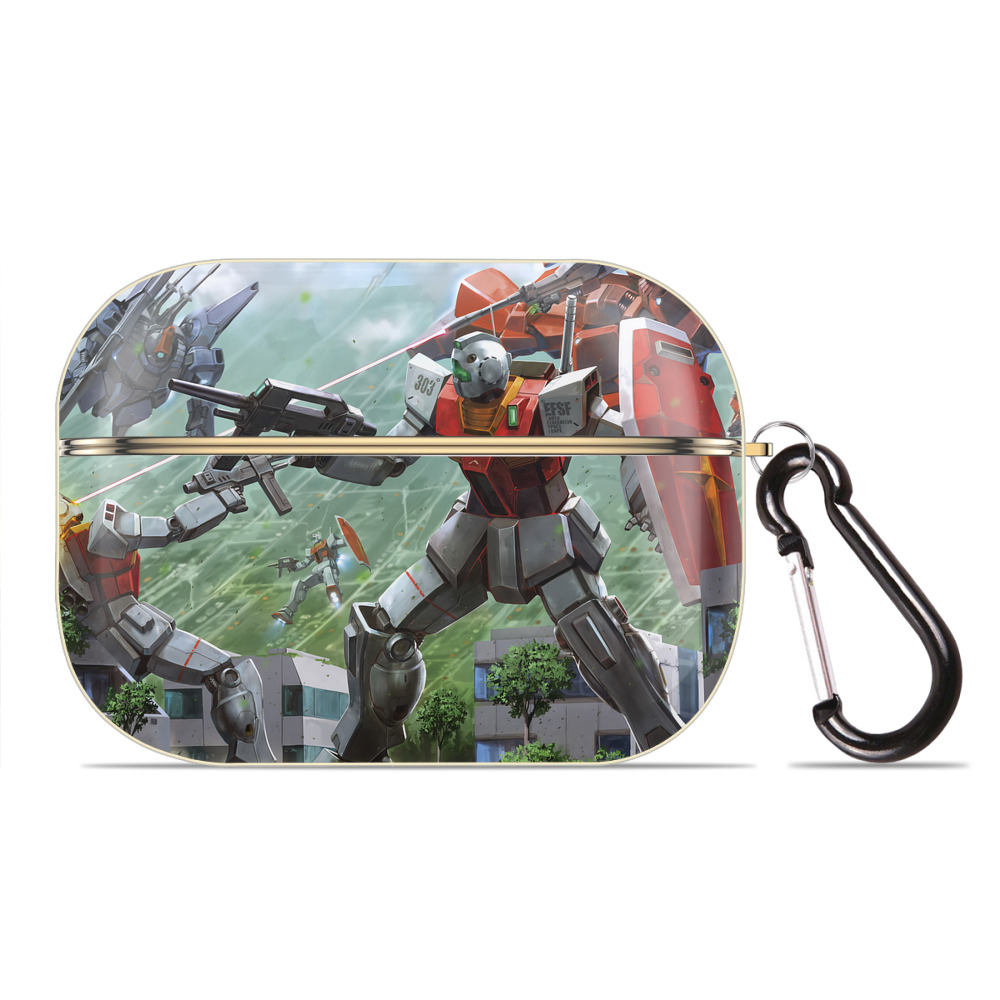 （画像用） 機動戦士ガンダム Mobile Suit Gundam 【AirPods Pro用】ハードシェル保護ケース｜耐衝撃・防指紋・カラビナ付き商品仕様