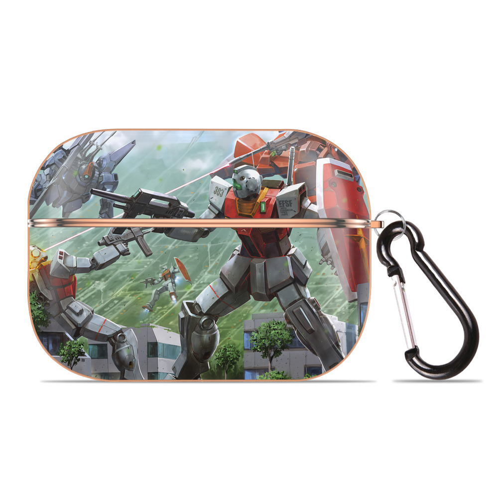 （画像用） 機動戦士ガンダム Mobile Suit Gundam 【AirPods Pro用】ハードシェル保護ケース｜耐衝撃・防指紋・カラビナ付き商品仕様