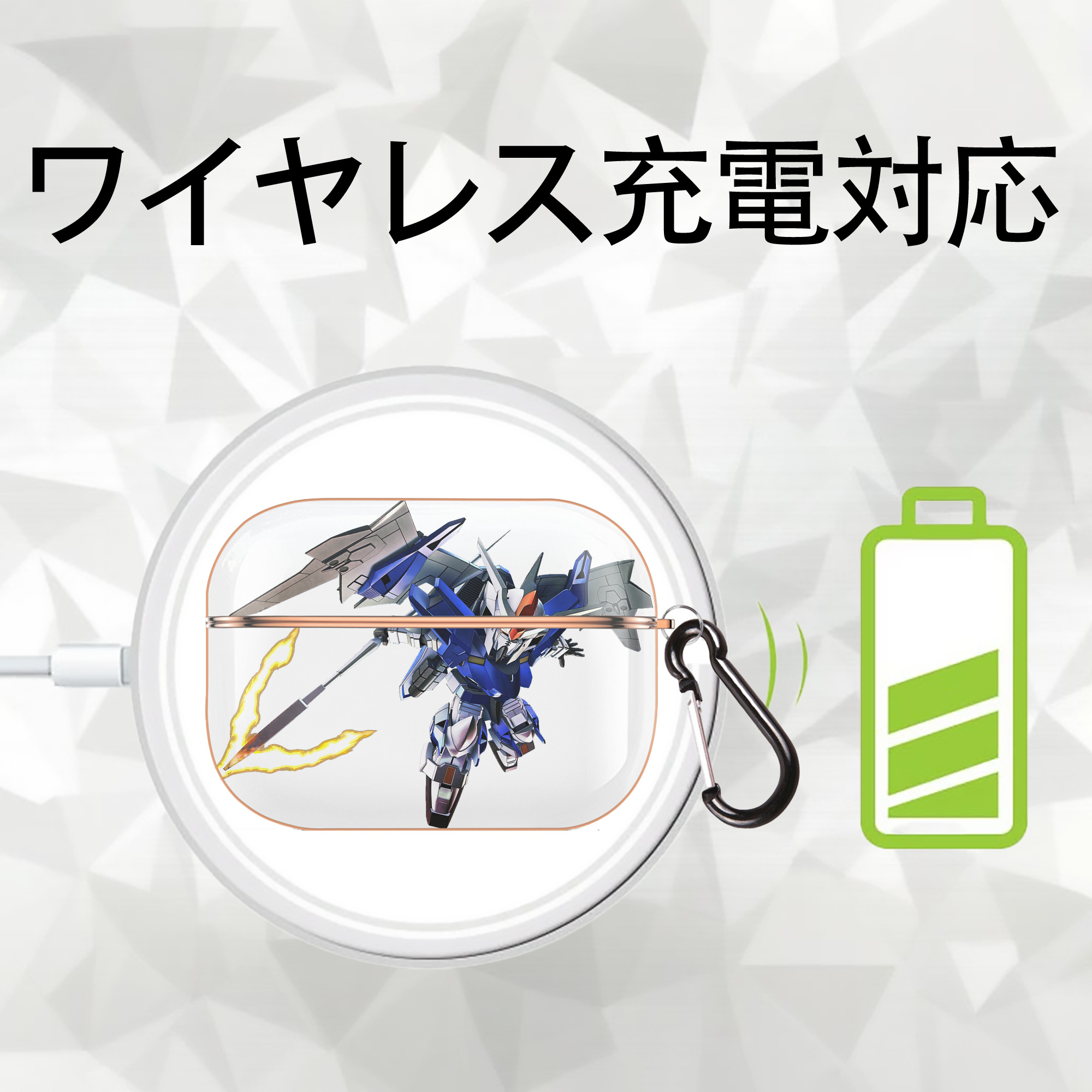 機動戦士ガンダム Mobile Suit Gundam 【AirPods Pro用】ハードシェル保護ケース｜耐衝撃・防指紋・カラビナ付き商品仕様