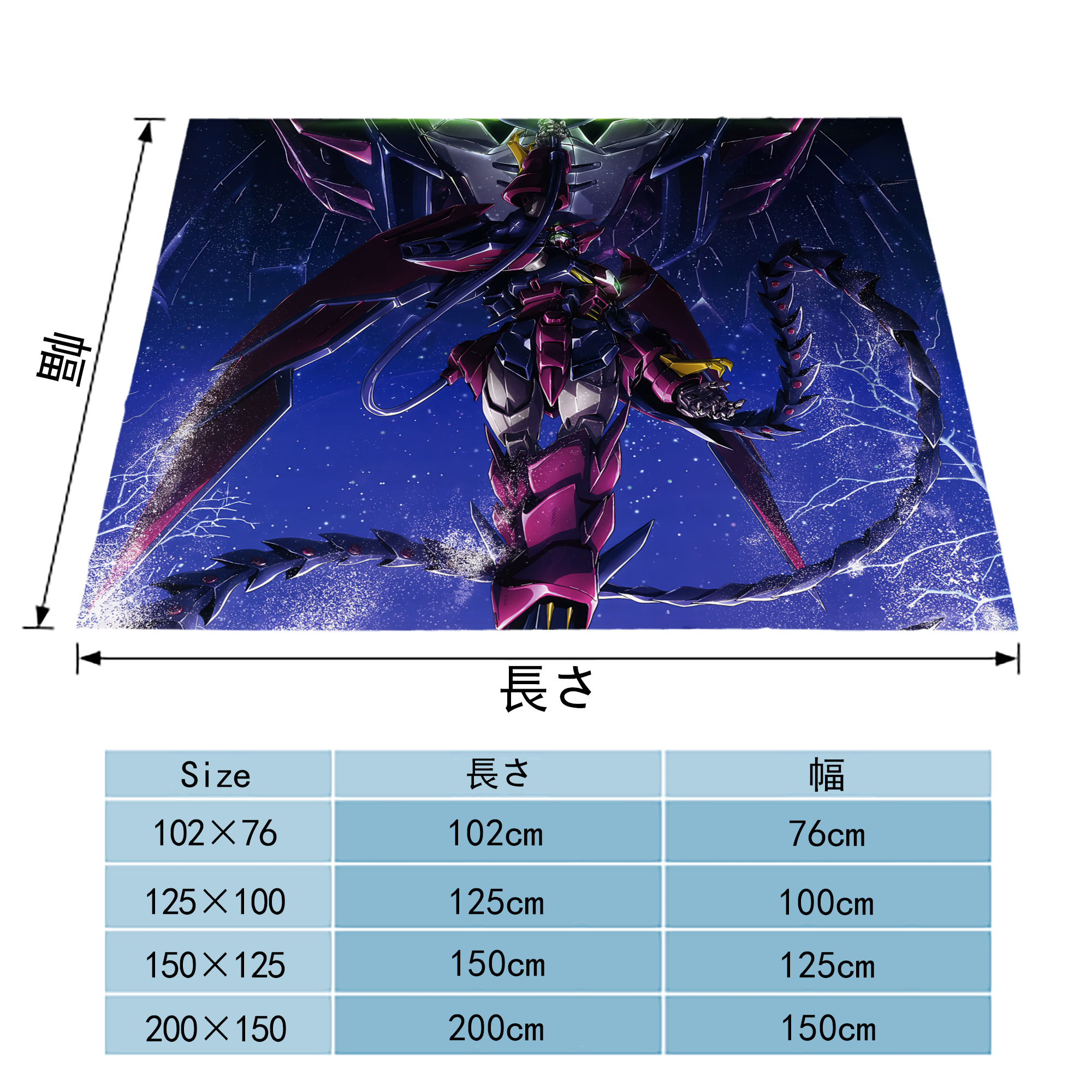 機動戦士ガンダム Mobile Suit Gundam フランネルブランケット・多サイズ対応（横型）