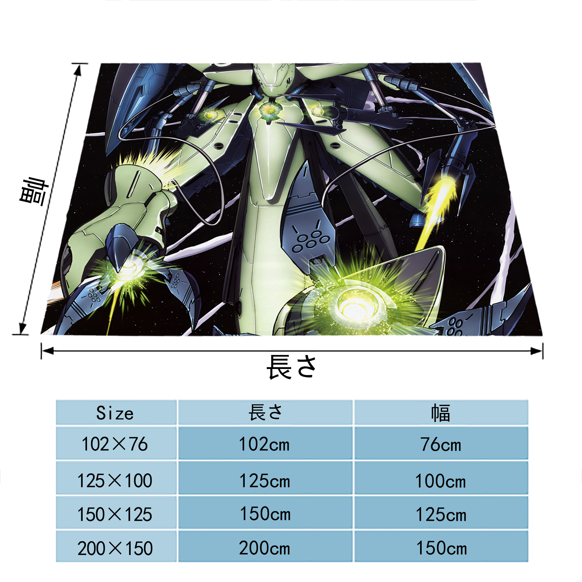 機動戦士ガンダム Mobile Suit Gundam フランネルブランケット・多サイズ対応（横型）