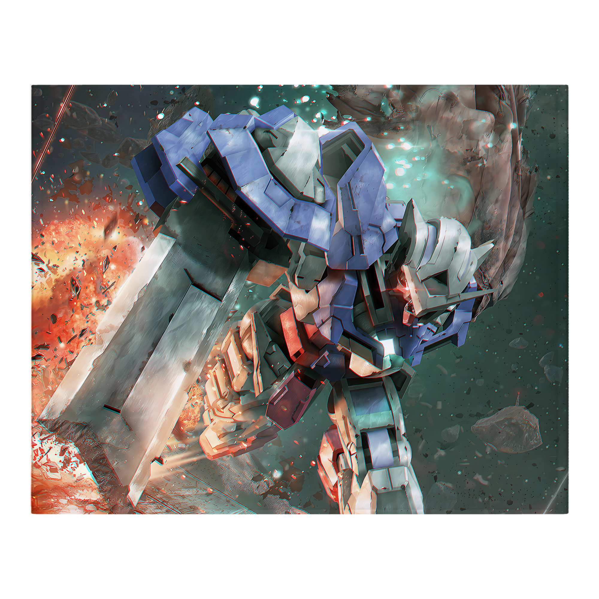 （画像用） 機動戦士ガンダム Mobile Suit Gundam フランネルブランケット・多サイズ対応（横型）