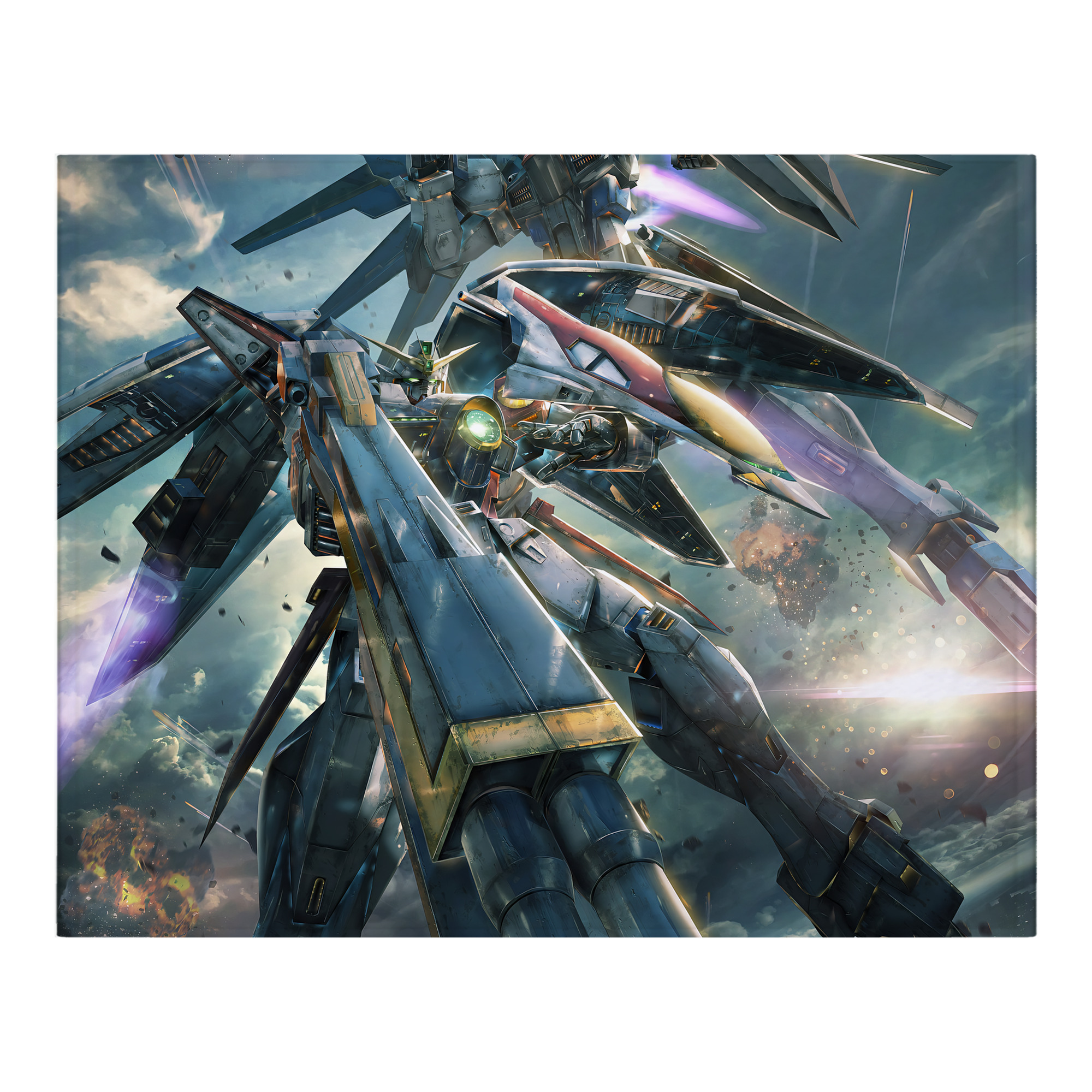 （画像用） 機動戦士ガンダム Mobile Suit Gundam フランネルブランケット・多サイズ対応（横型）