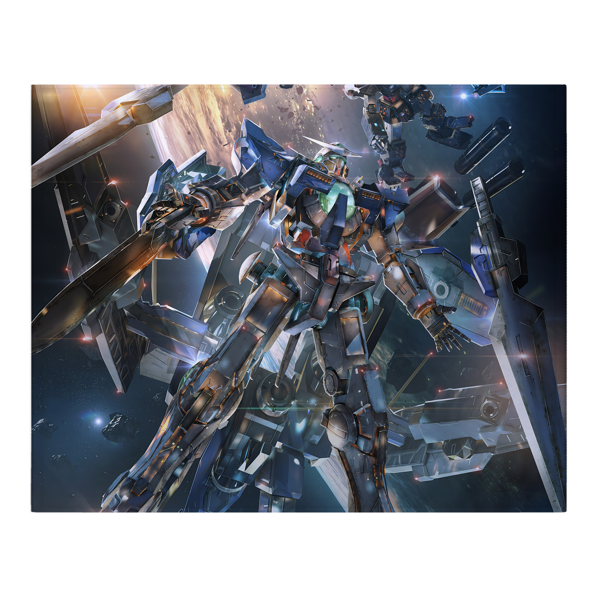 （画像用） 機動戦士ガンダム Mobile Suit Gundam フランネルブランケット・多サイズ対応（横型）