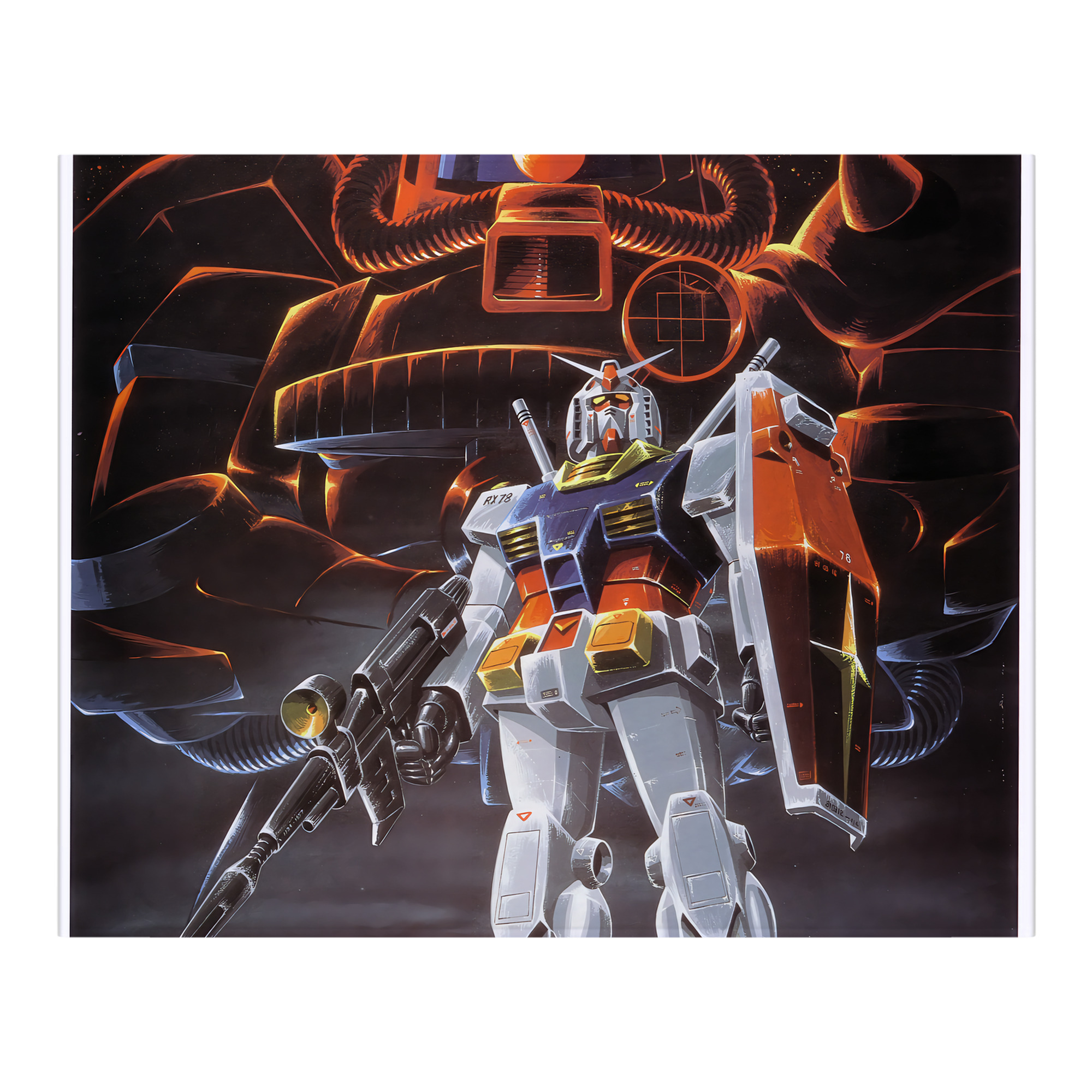 （画像用） 機動戦士ガンダム Mobile Suit Gundam フランネルブランケット・多サイズ対応（横型）