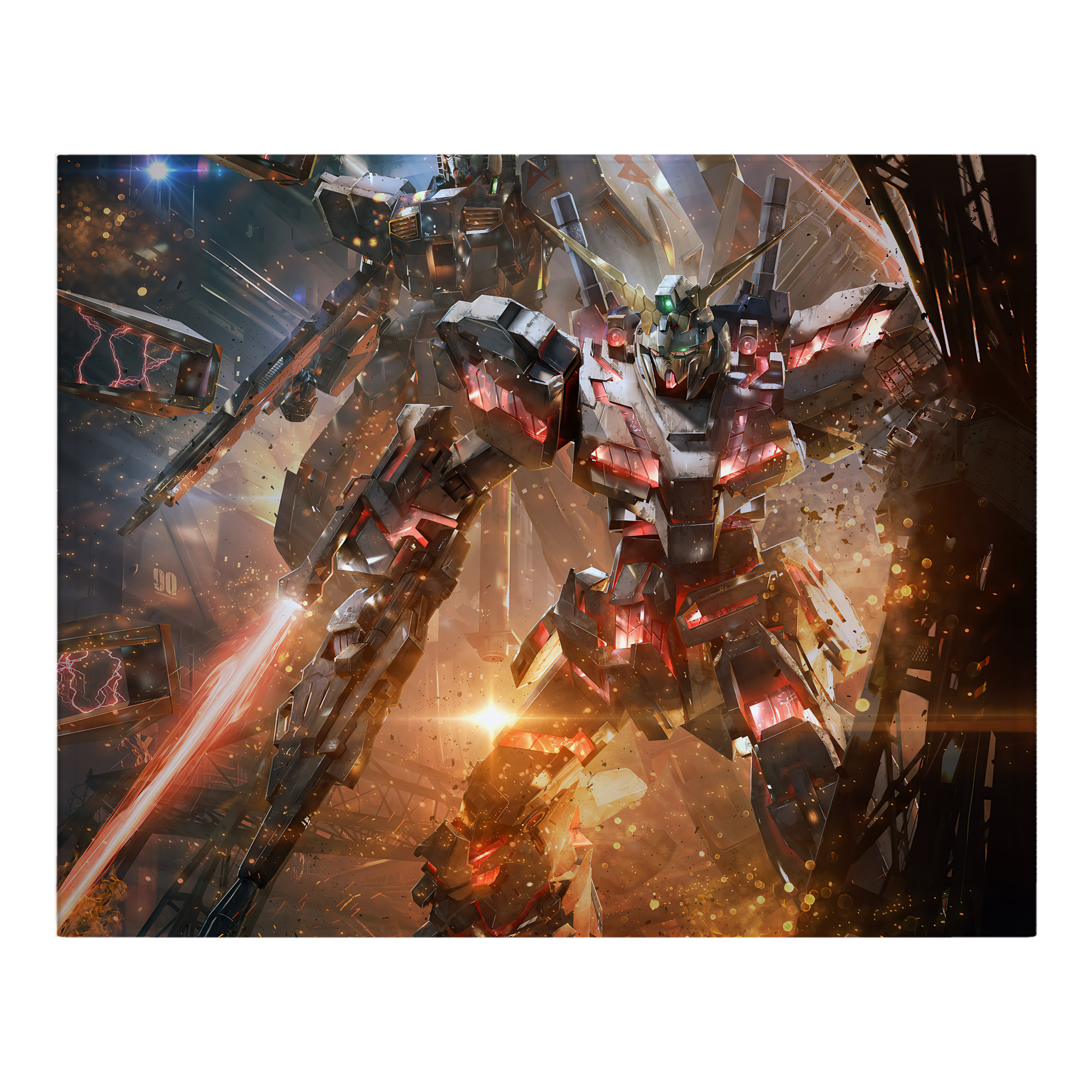（画像用） 機動戦士ガンダム Mobile Suit Gundam フランネルブランケット・多サイズ対応（横型）
