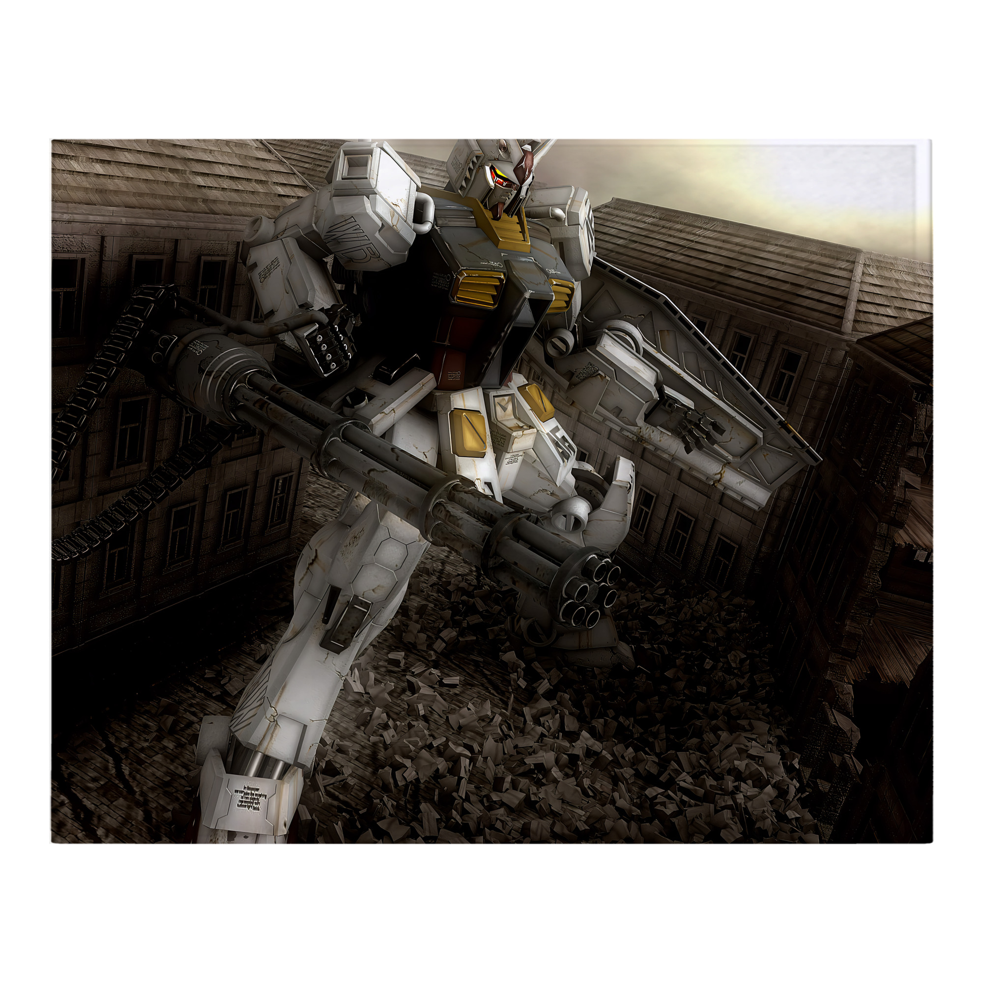 （画像用） 機動戦士ガンダム Mobile Suit Gundam フランネルブランケット・多サイズ対応（横型）