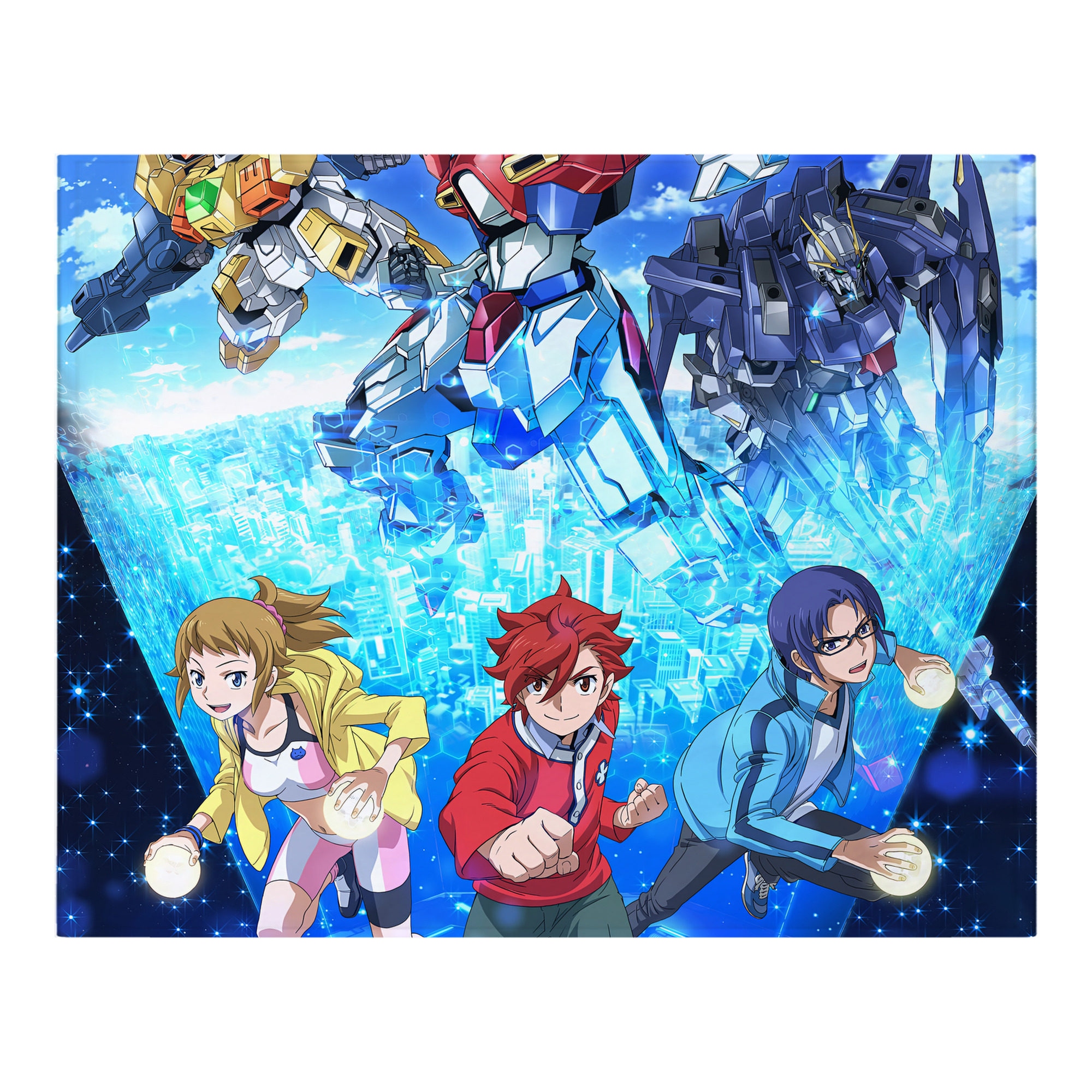 （画像用） 機動戦士ガンダム Mobile Suit Gundam フランネルブランケット・多サイズ対応（横型）