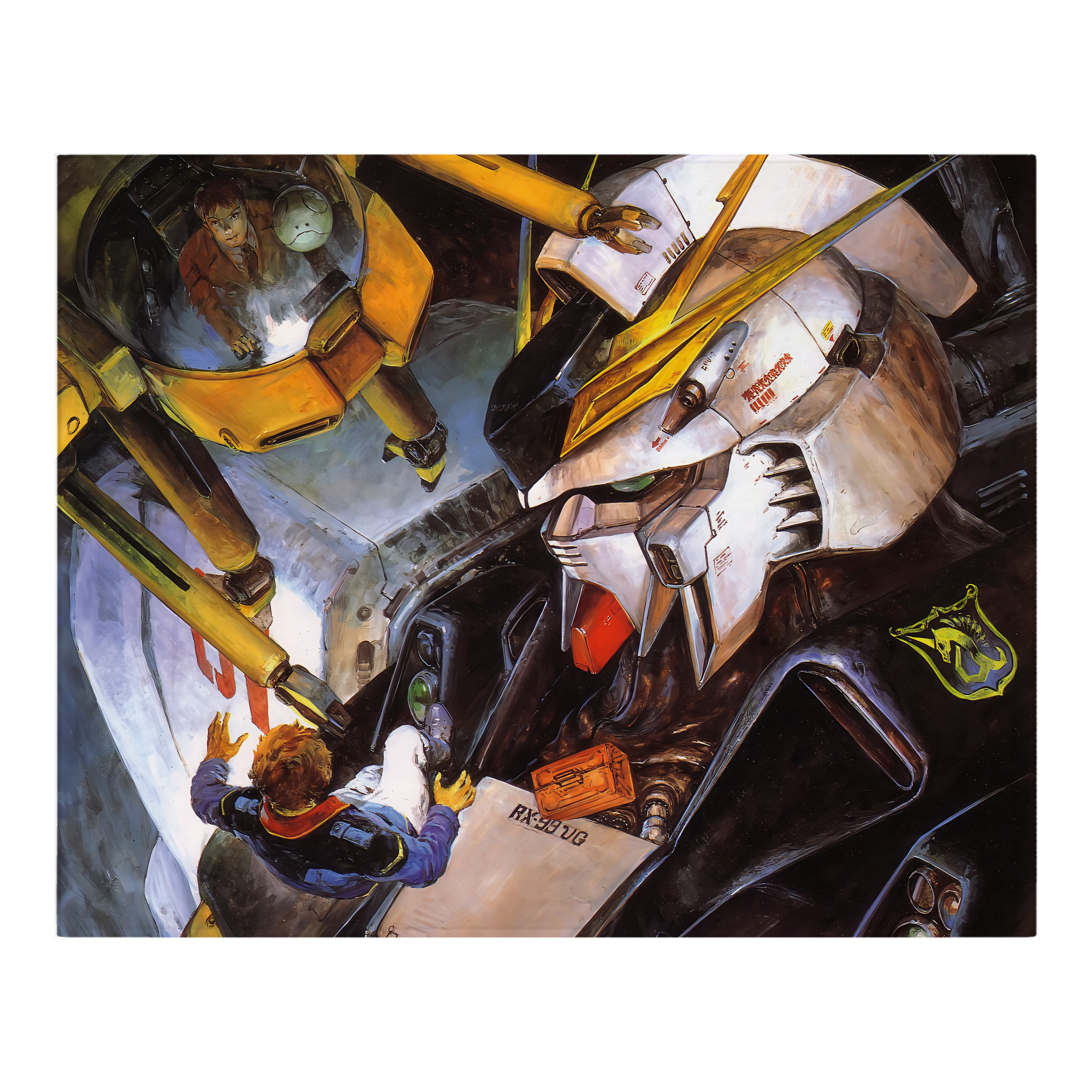 （画像用） 機動戦士ガンダム Mobile Suit Gundam フランネルブランケット・多サイズ対応（横型）