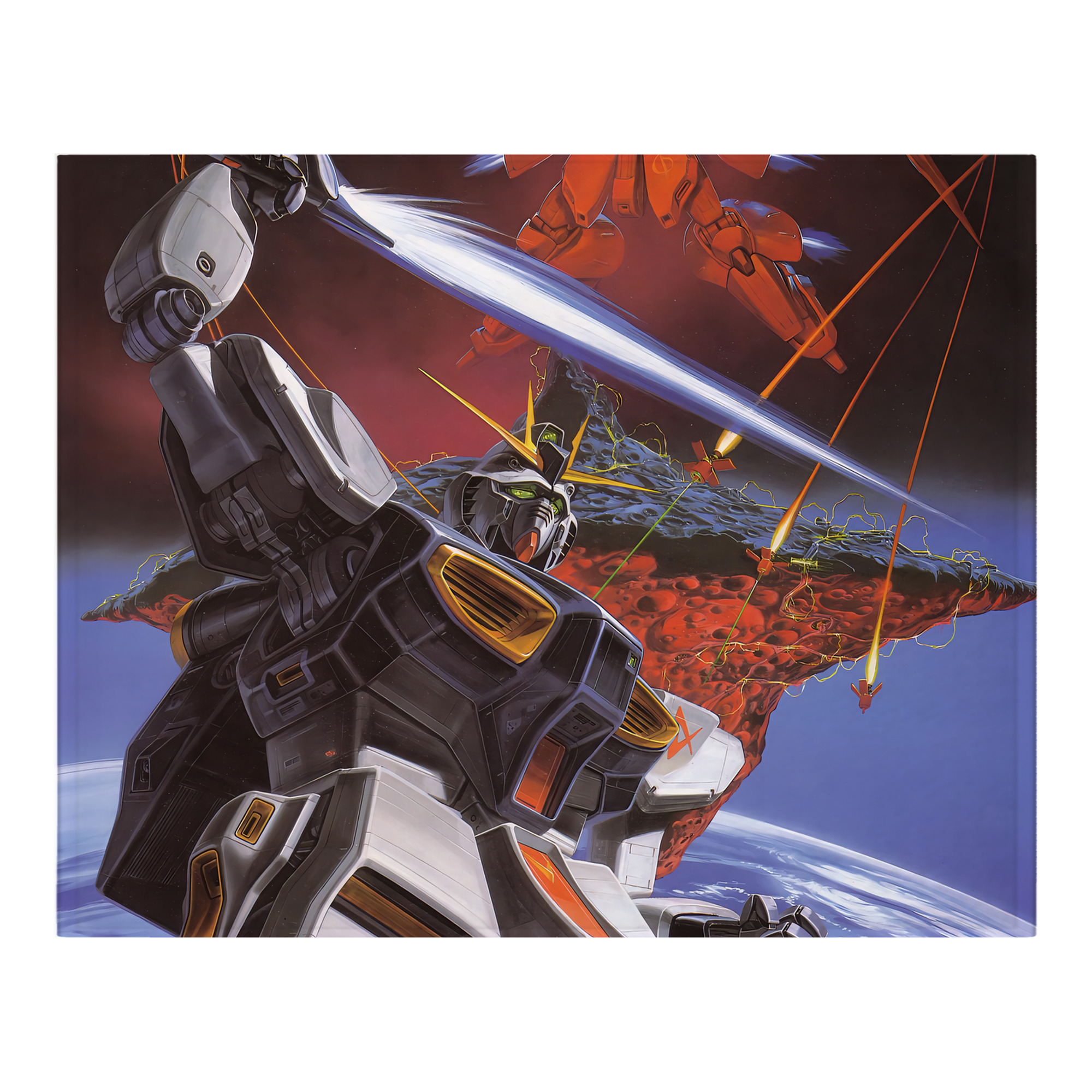（画像用） 機動戦士ガンダム Mobile Suit Gundam フランネルブランケット・多サイズ対応（横型）
