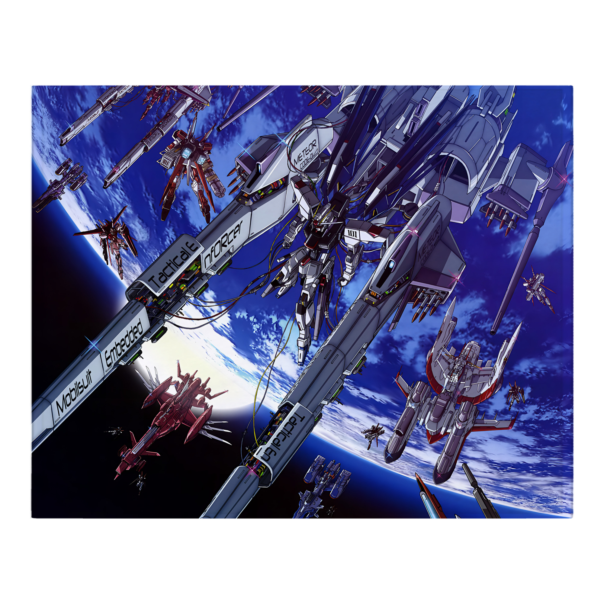 （画像用） 機動戦士ガンダム Mobile Suit Gundam フランネルブランケット・多サイズ対応（横型）