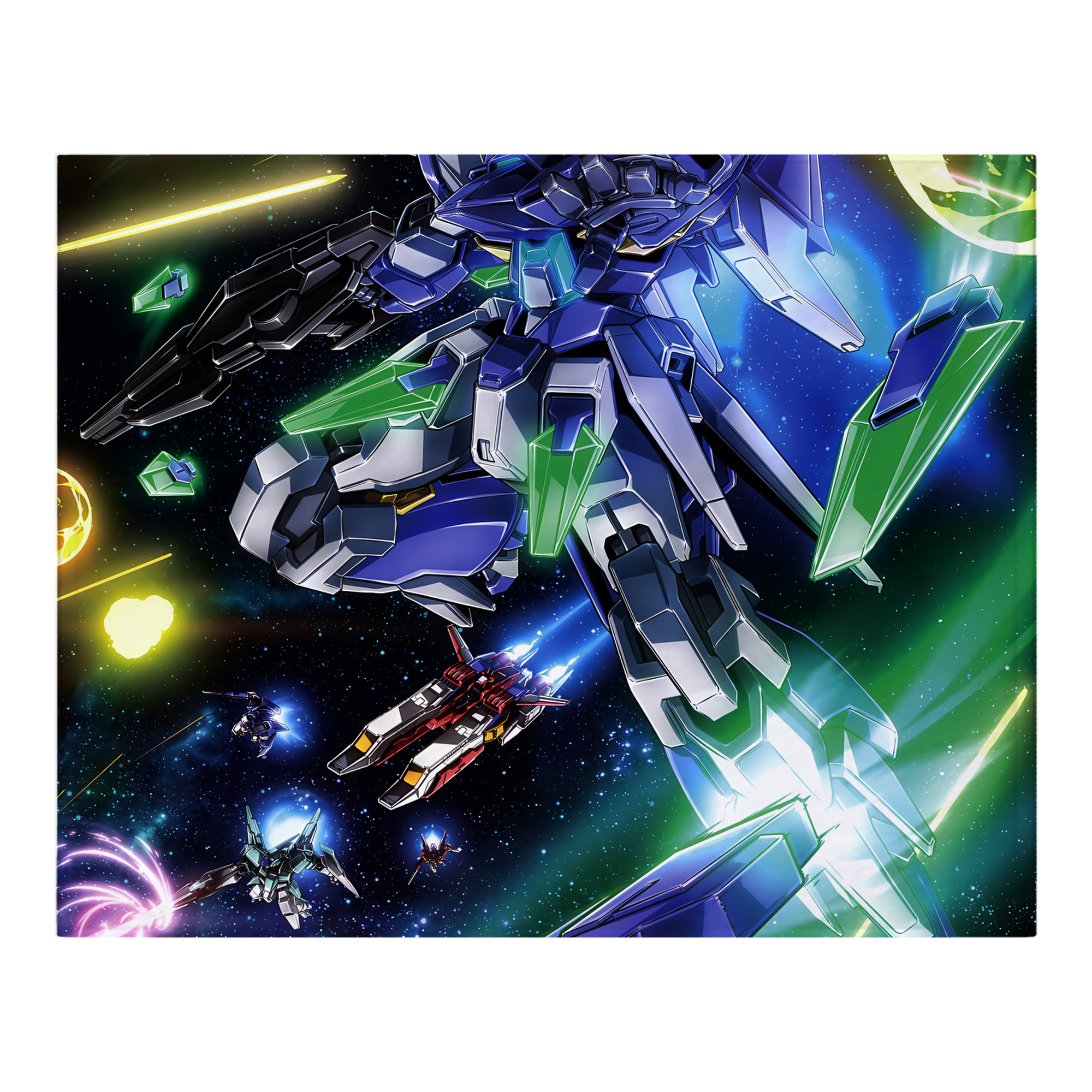 （画像用） 機動戦士ガンダム Mobile Suit Gundam フランネルブランケット・多サイズ対応（横型）