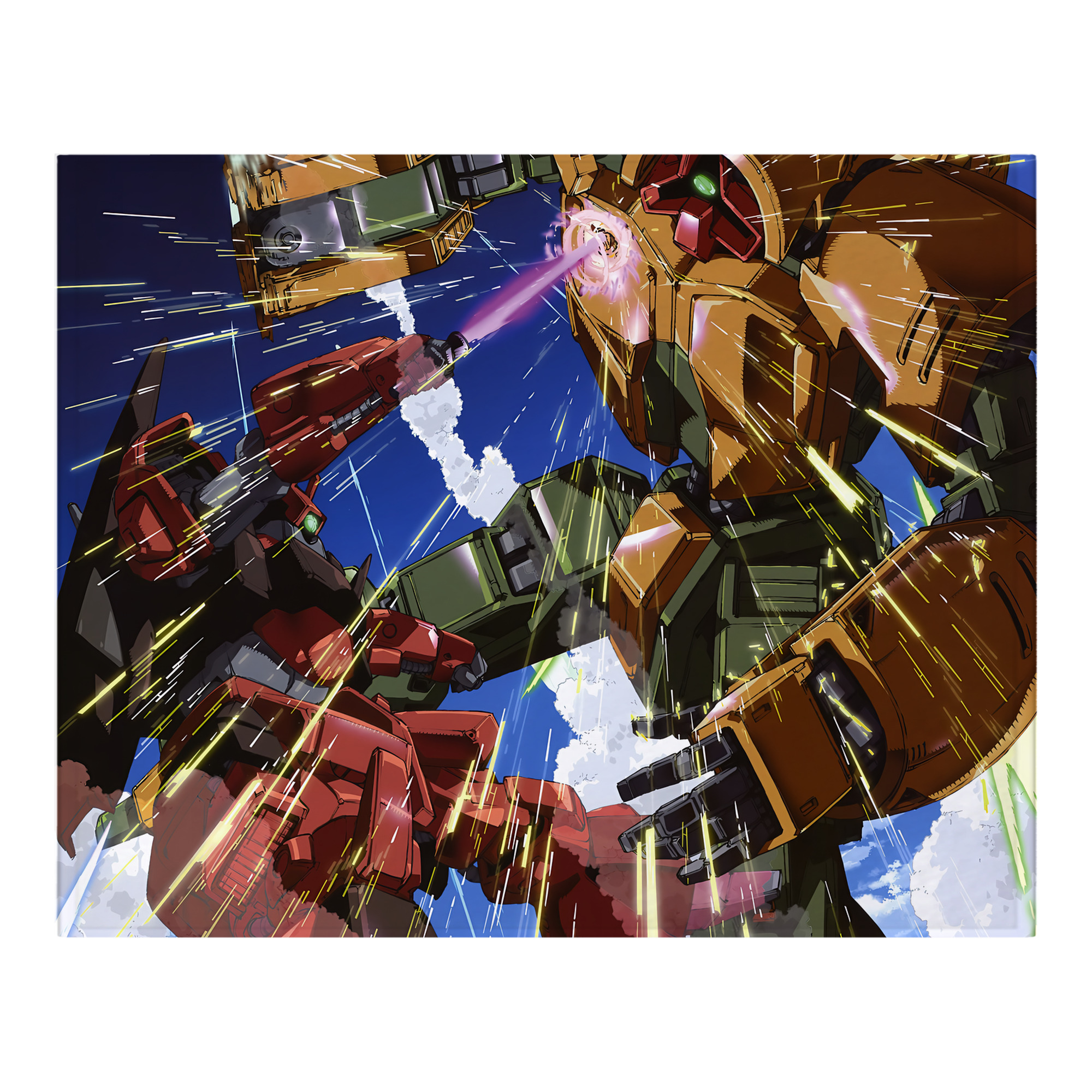 （画像用） 機動戦士ガンダム Mobile Suit Gundam フランネルブランケット・多サイズ対応（横型）