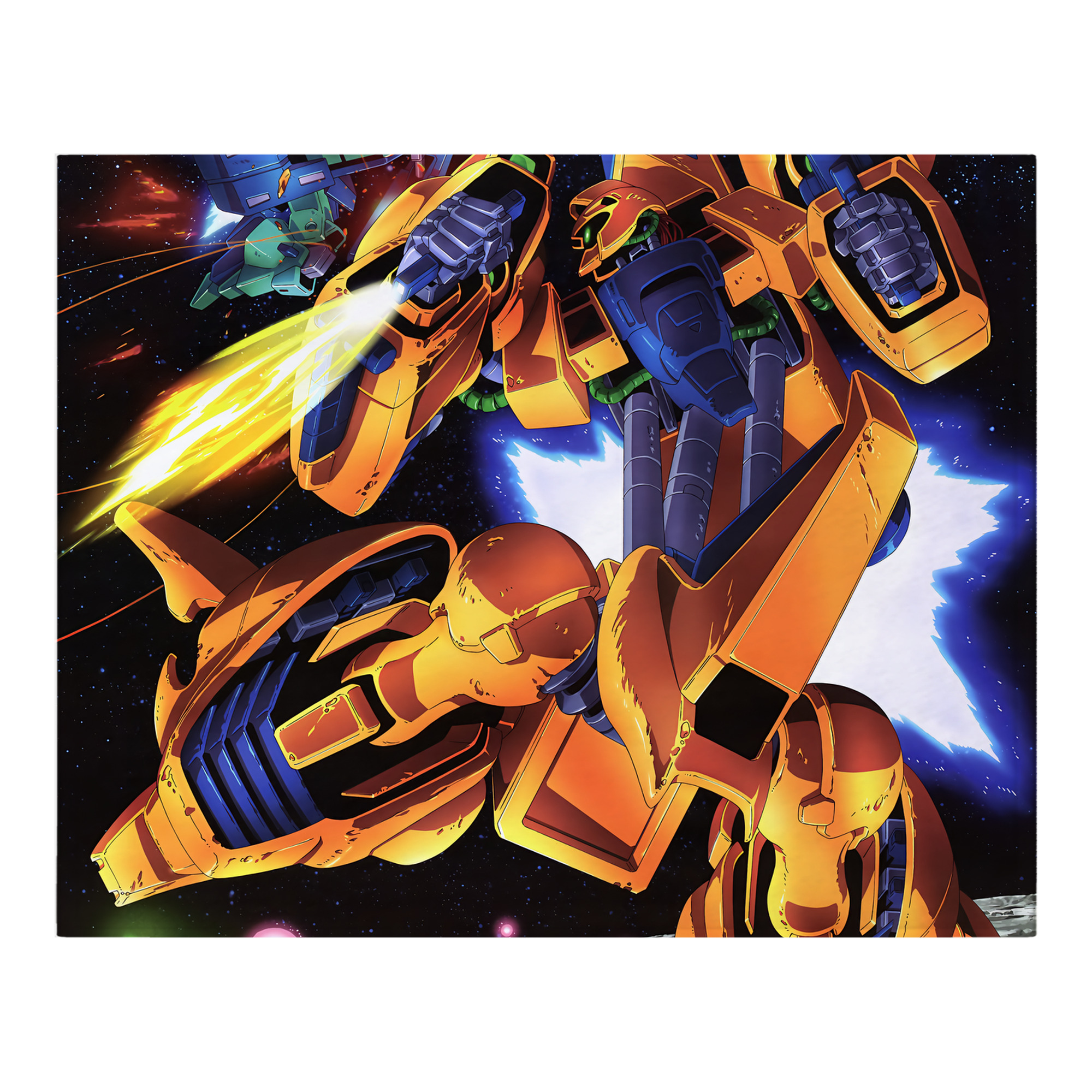 （画像用） 機動戦士ガンダム Mobile Suit Gundam フランネルブランケット・多サイズ対応（横型）