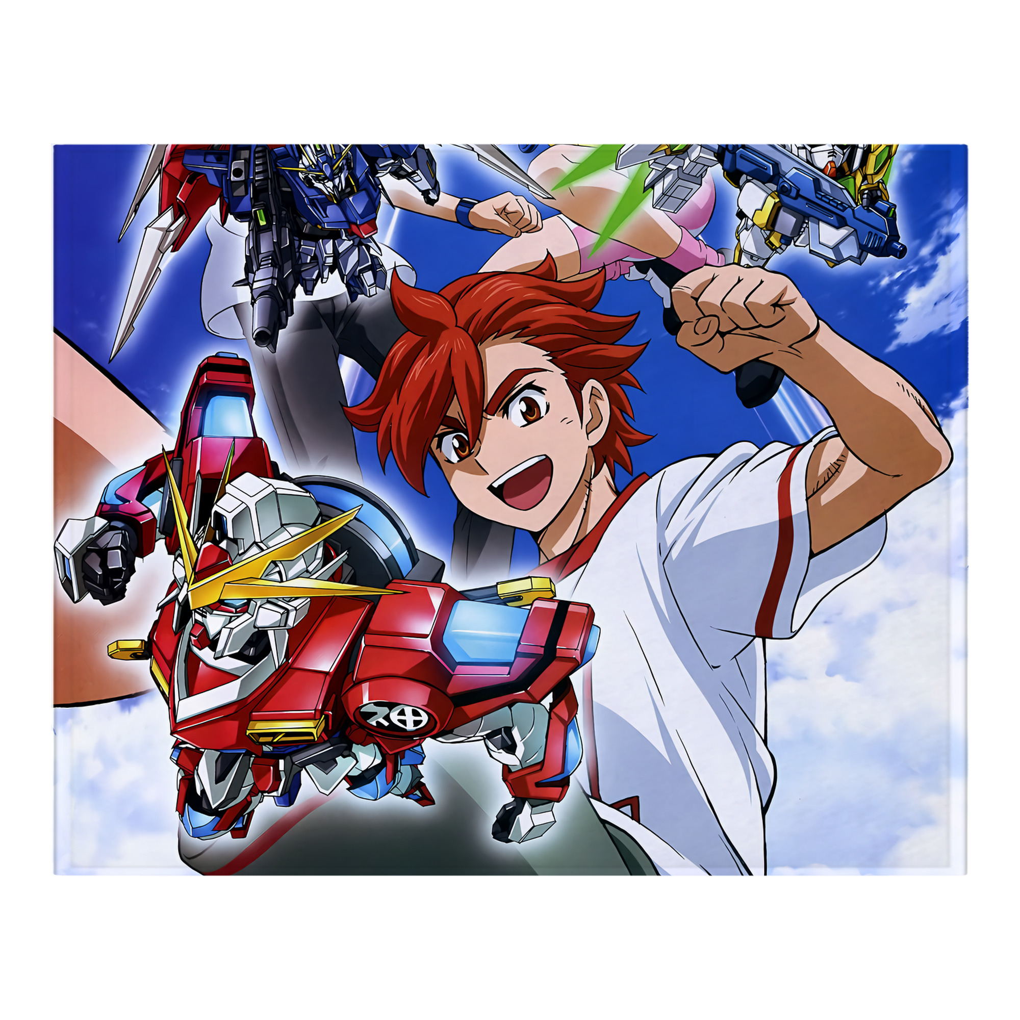 （画像用） 機動戦士ガンダム Mobile Suit Gundam フランネルブランケット・多サイズ対応（横型）