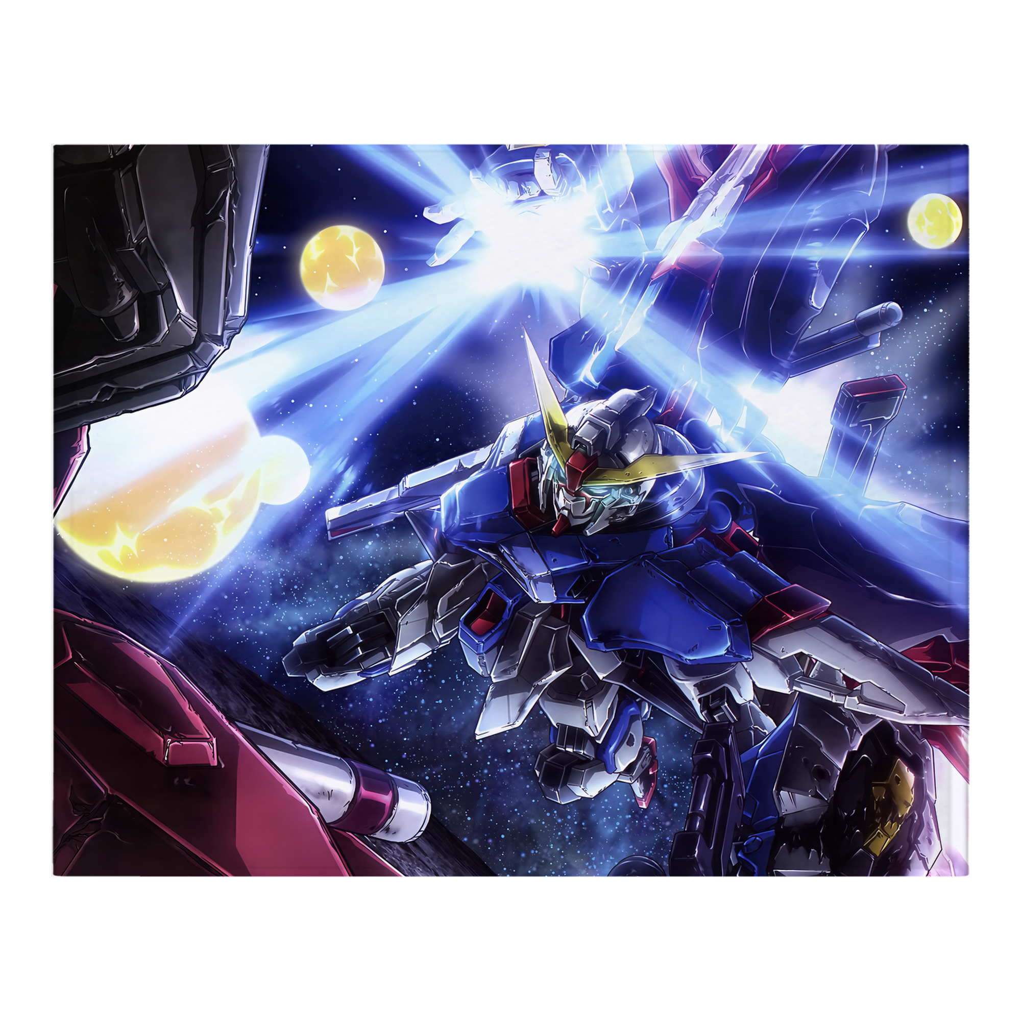 （画像用） 機動戦士ガンダム Mobile Suit Gundam フランネルブランケット・多サイズ対応（横型）