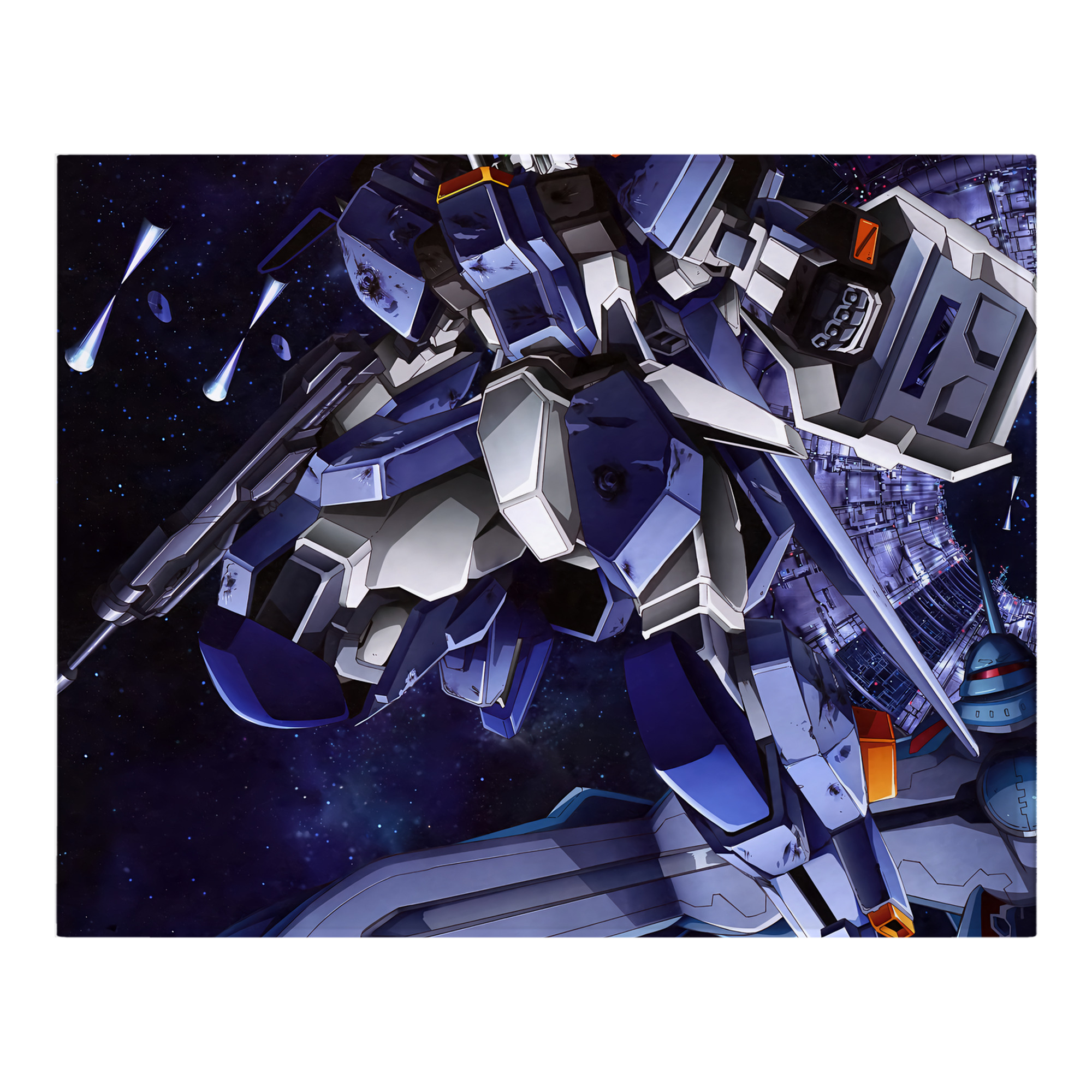 （画像用） 機動戦士ガンダム Mobile Suit Gundam フランネルブランケット・多サイズ対応（横型）