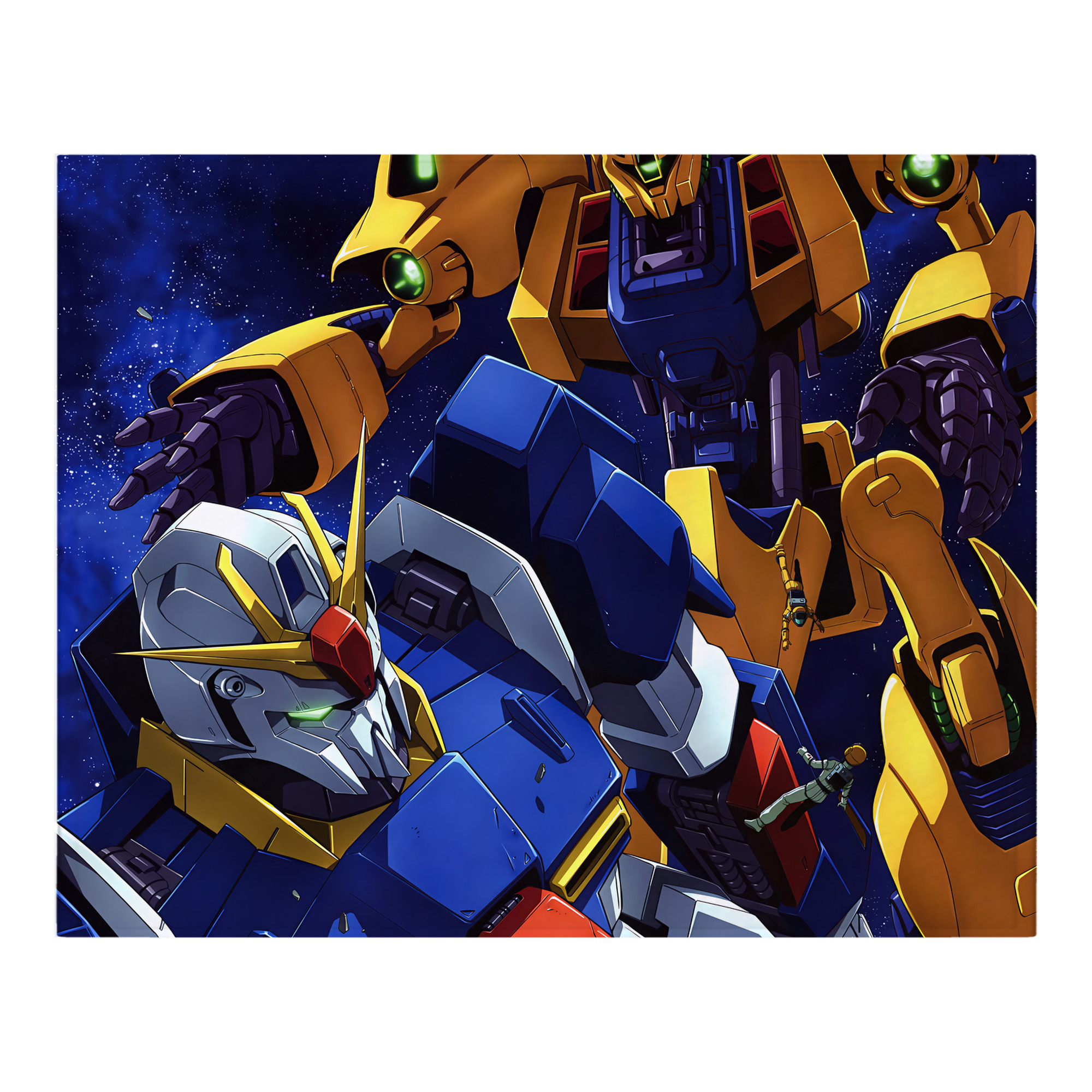 （画像用） 機動戦士ガンダム Mobile Suit Gundam フランネルブランケット・多サイズ対応（横型）