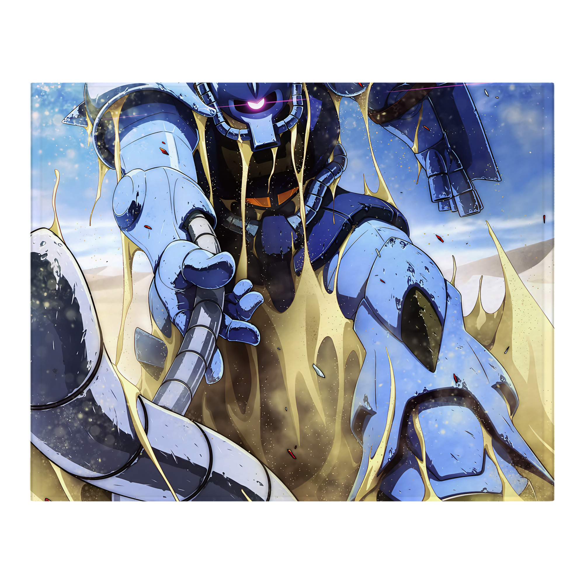 （画像用） 機動戦士ガンダム Mobile Suit Gundam フランネルブランケット・多サイズ対応（横型）