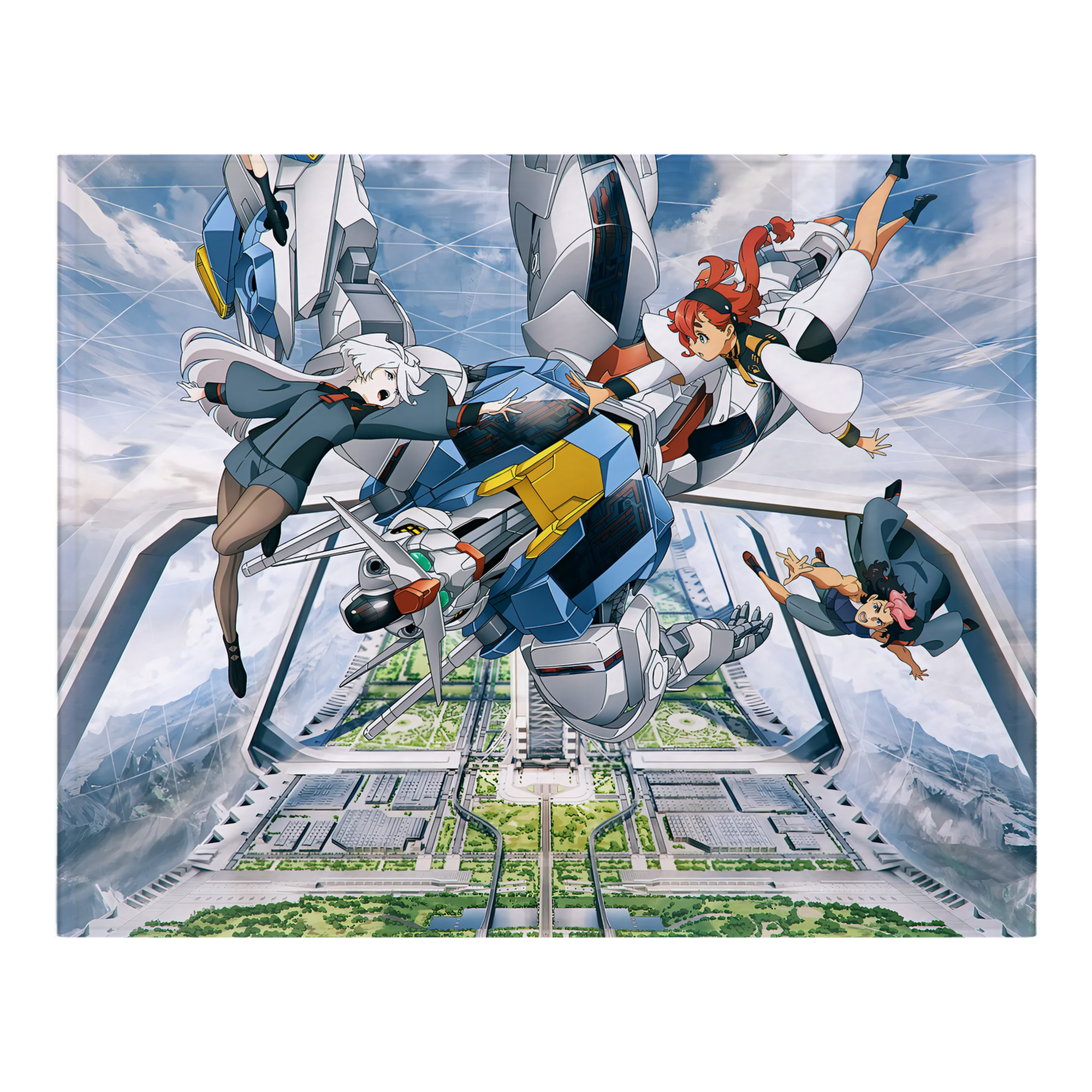 （画像用） 機動戦士ガンダム Mobile Suit Gundam フランネルブランケット・多サイズ対応（横型）