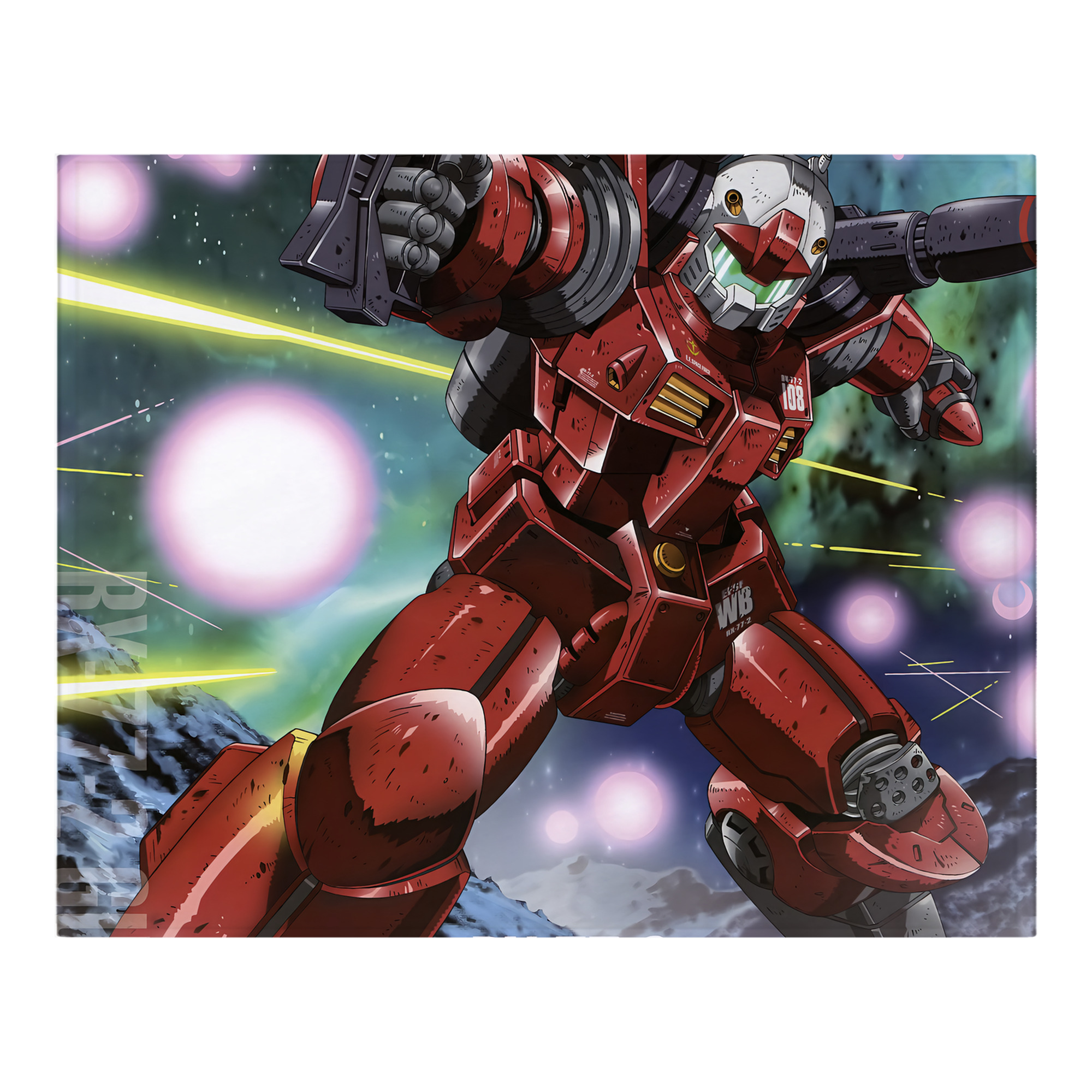 （画像用） 機動戦士ガンダム Mobile Suit Gundam フランネルブランケット・多サイズ対応（横型）