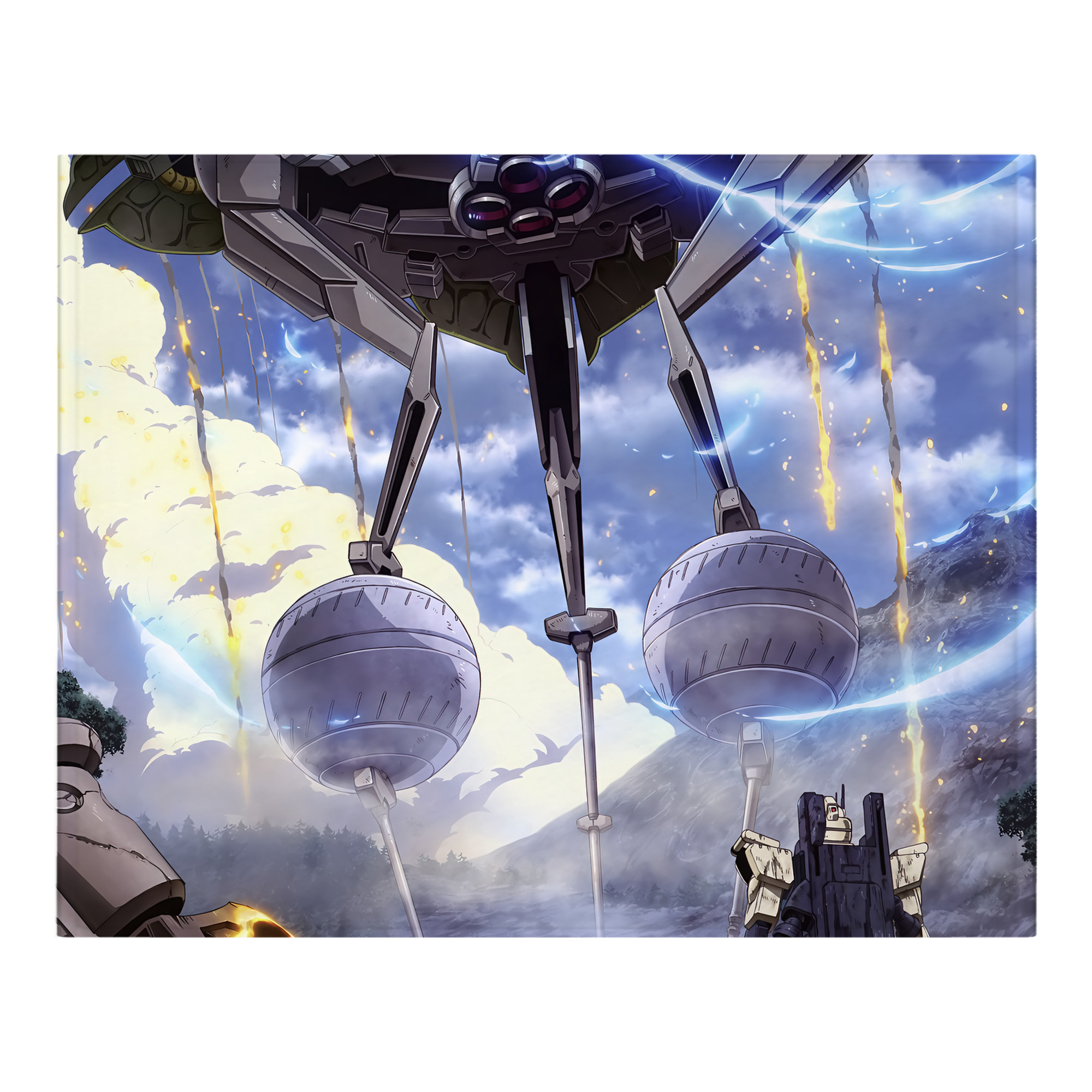 （画像用） 機動戦士ガンダム Mobile Suit Gundam フランネルブランケット・多サイズ対応（横型）