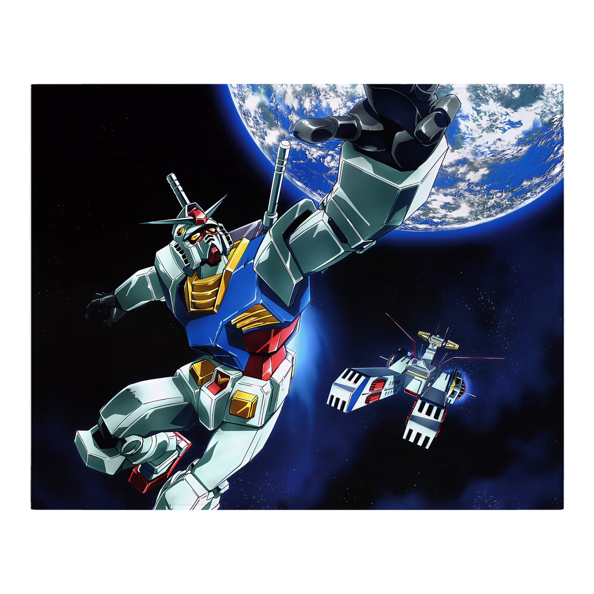 （画像用） 機動戦士ガンダム Mobile Suit Gundam フランネルブランケット・多サイズ対応（横型）