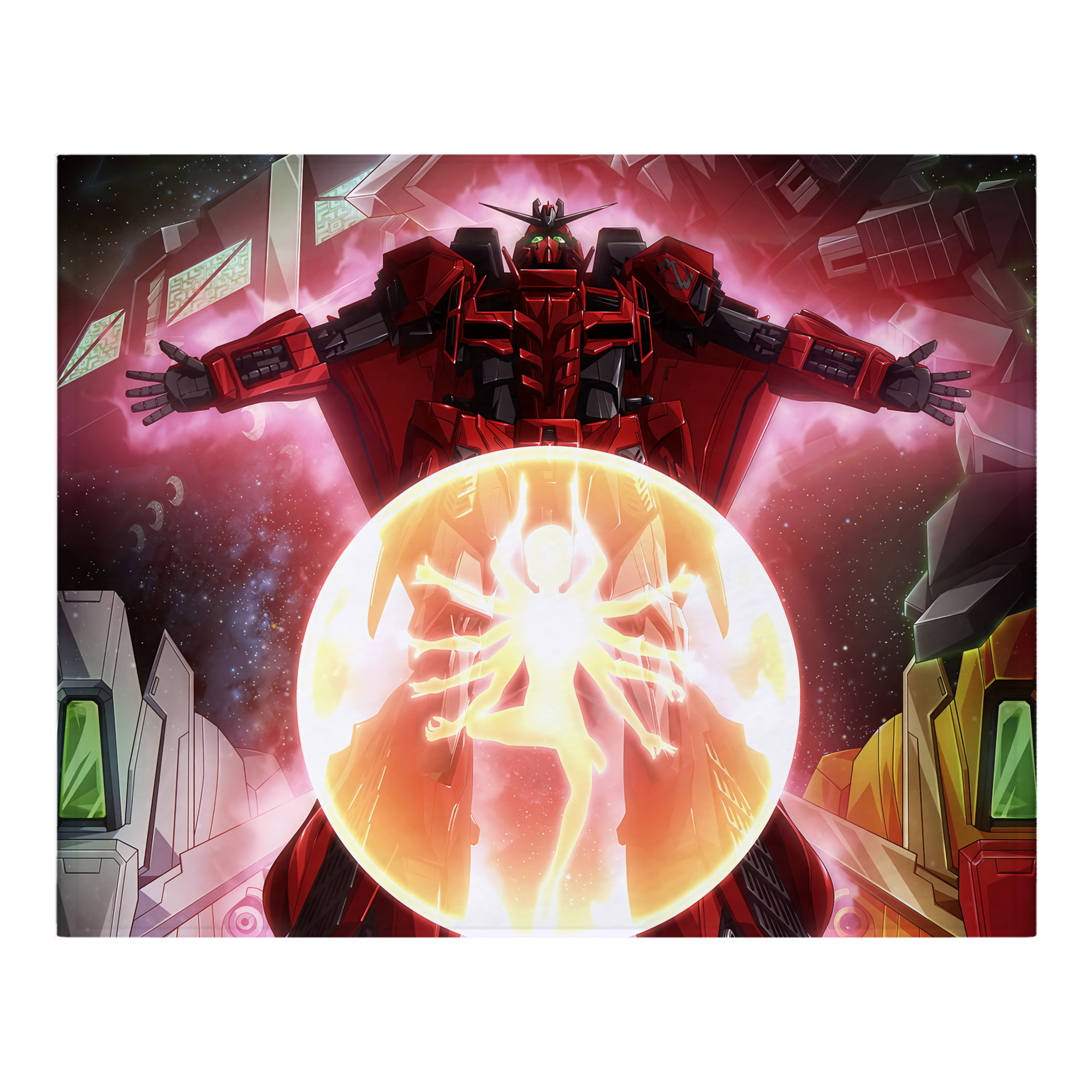 （画像用） 機動戦士ガンダム Mobile Suit Gundam フランネルブランケット・多サイズ対応（横型）