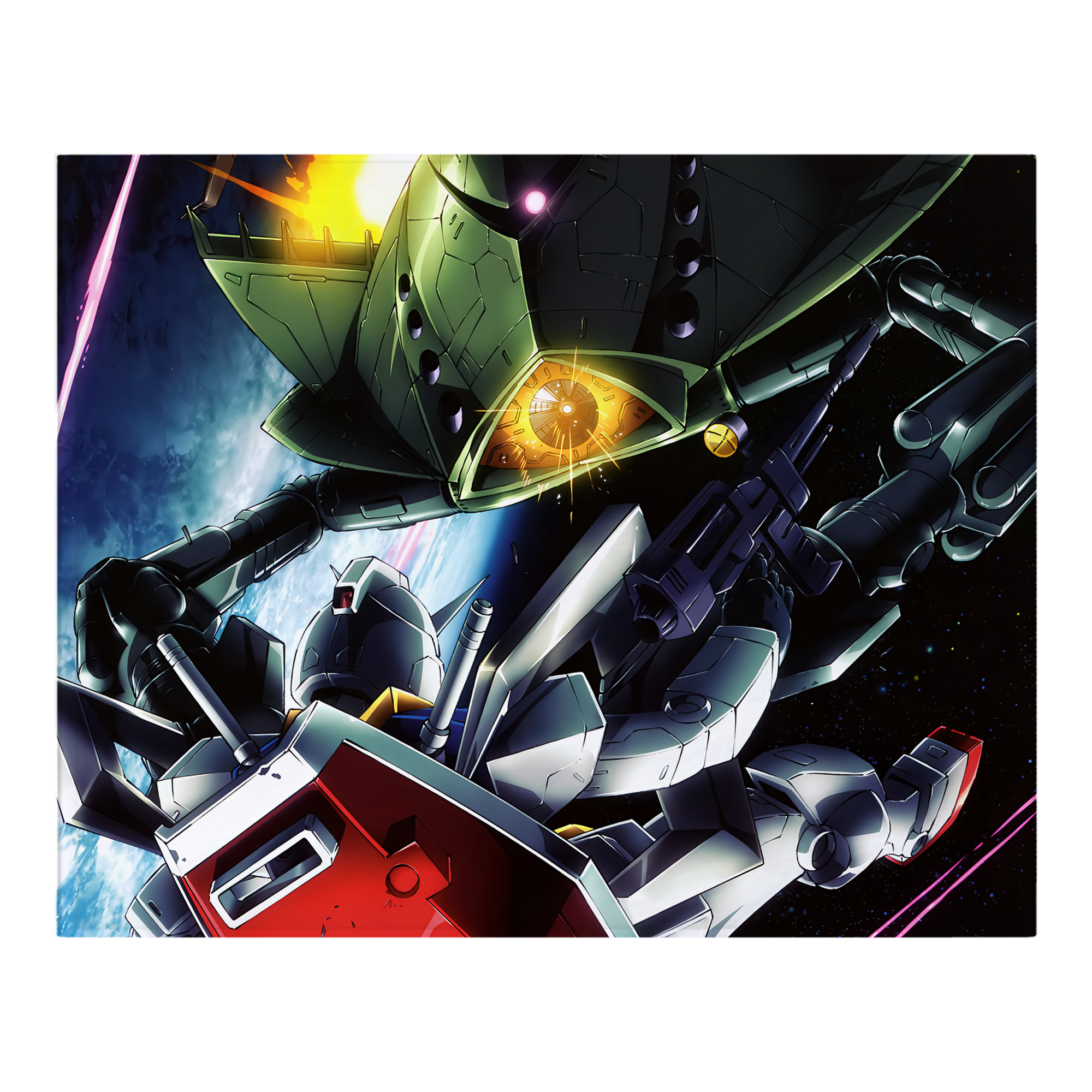 （画像用） 機動戦士ガンダム Mobile Suit Gundam フランネルブランケット・多サイズ対応（横型）